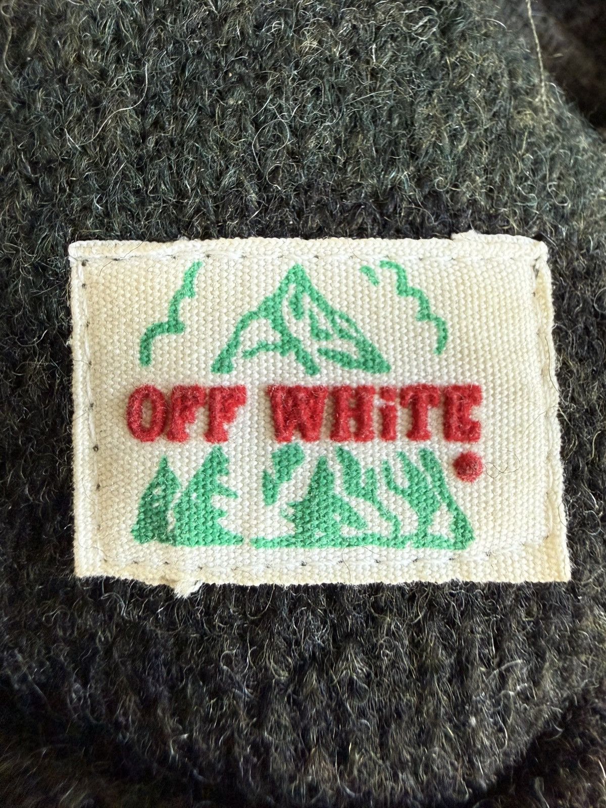 Off-White Off-White Diagonal Stripe Wool Crewneck Sweatshirt Size US M / EU 48-50 / 2 - 4 Thumbnail