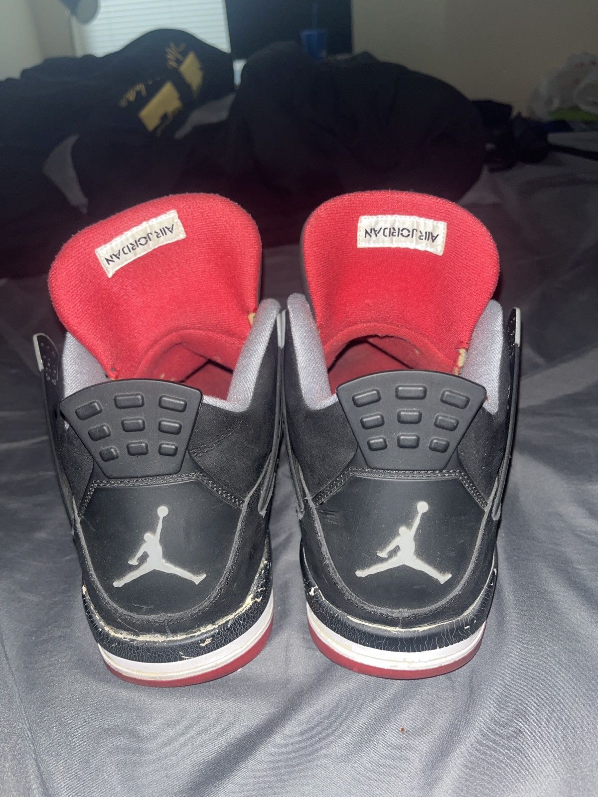 Jordan Brand × Nike Jordan Retro 4 Bred 2012 Size US 14 / EU 47 - 4 Thumbnail