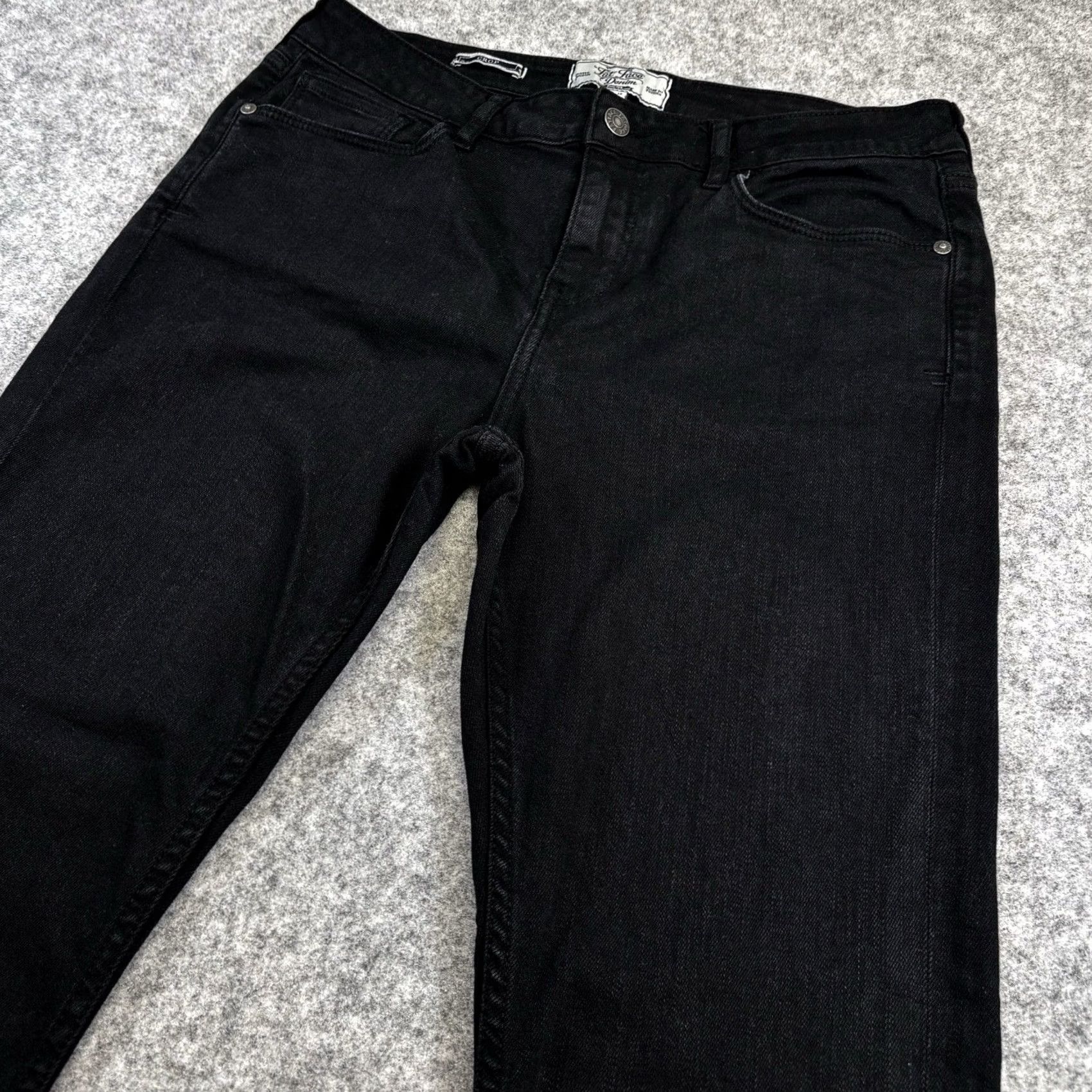 FatFace VINTAGE Fat Face Crop Jeans UK10 black L24” Women’s Summer Zip Fly Vgc Ladies Eur38 Size 32" / US 10 / IT 46 - 3 Thumbnail