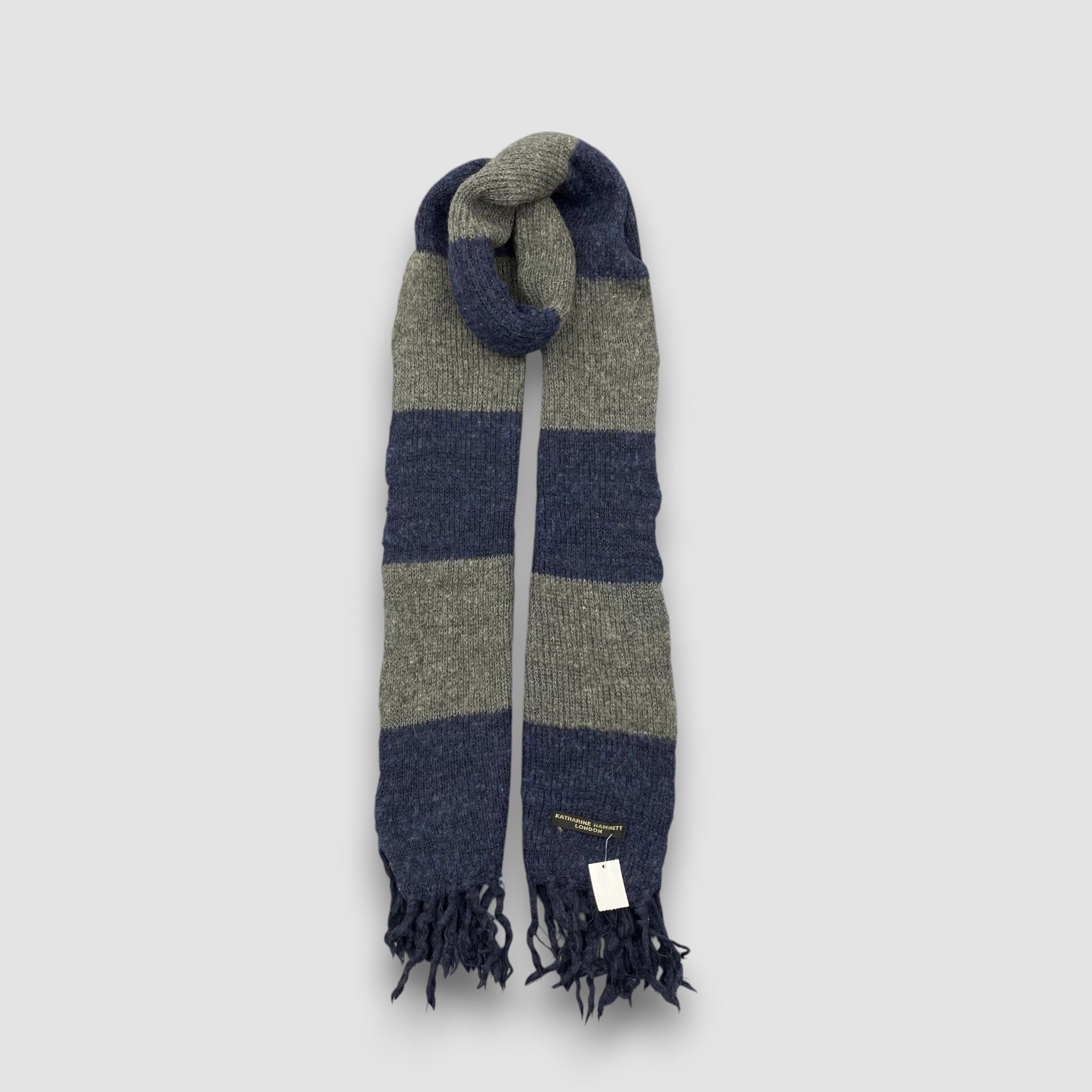 Katharine Hamnett London Vintage Katharine Hamnett Scarf Muffler Wool Knit Scarves Size ONE SIZE - 1 Thumbnail