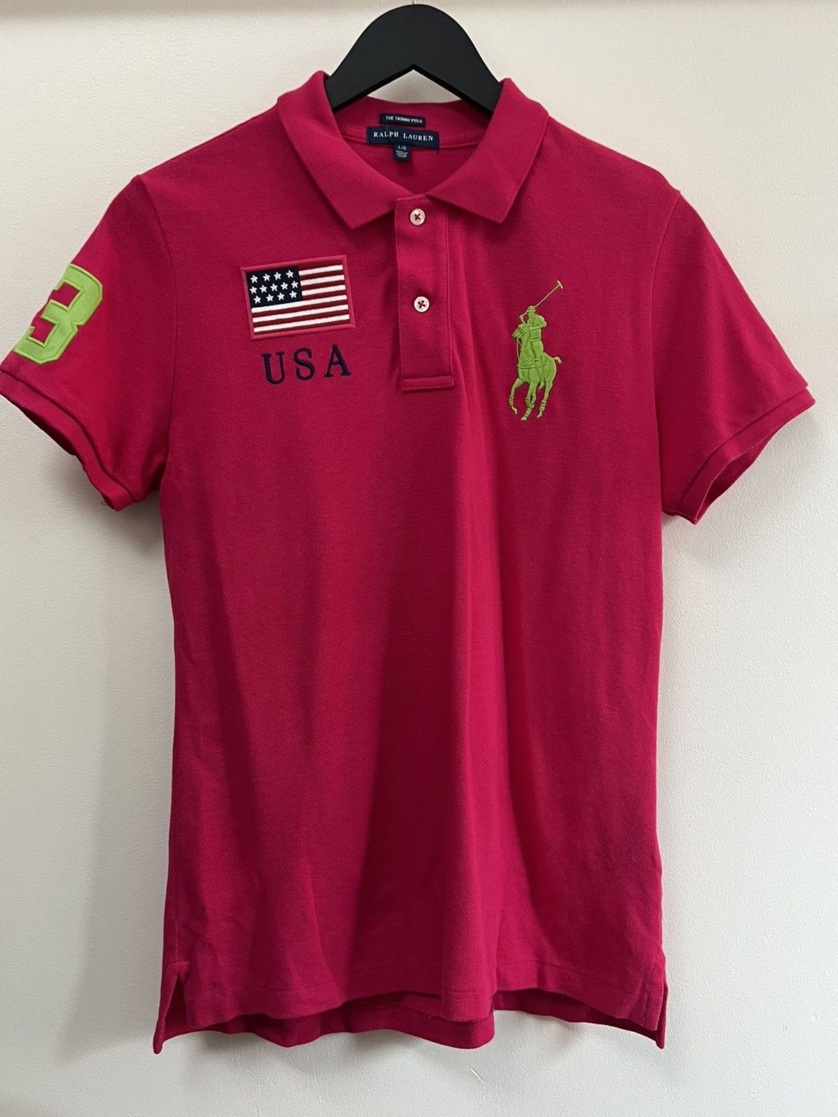 Polo Ralph Lauren ポロシャツ USA チーフキーフ風 M Polo Ralph Lauren ポロシャツ USA チーフキーフ風 M Ralph