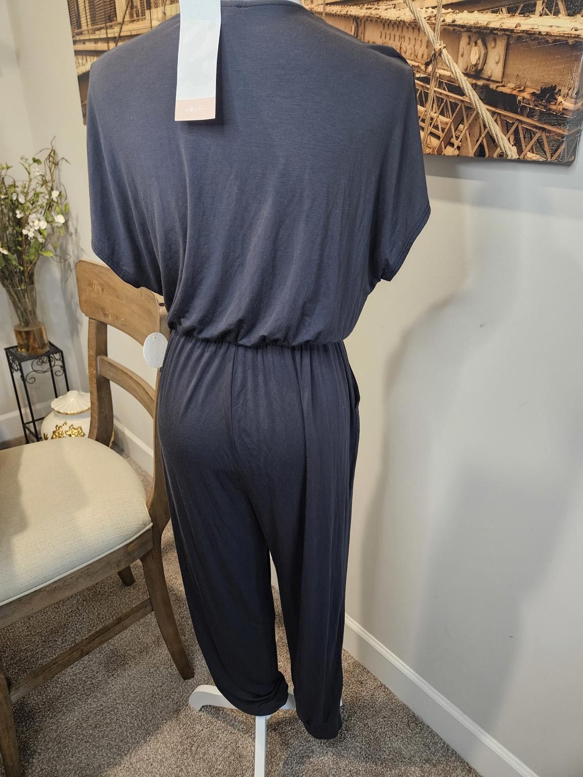 Designer Nwt You Got This Jumper - Elegant Gray Jumpsuit for Women Size 36" / US 14 / IT 50 - 3 Thumbnail