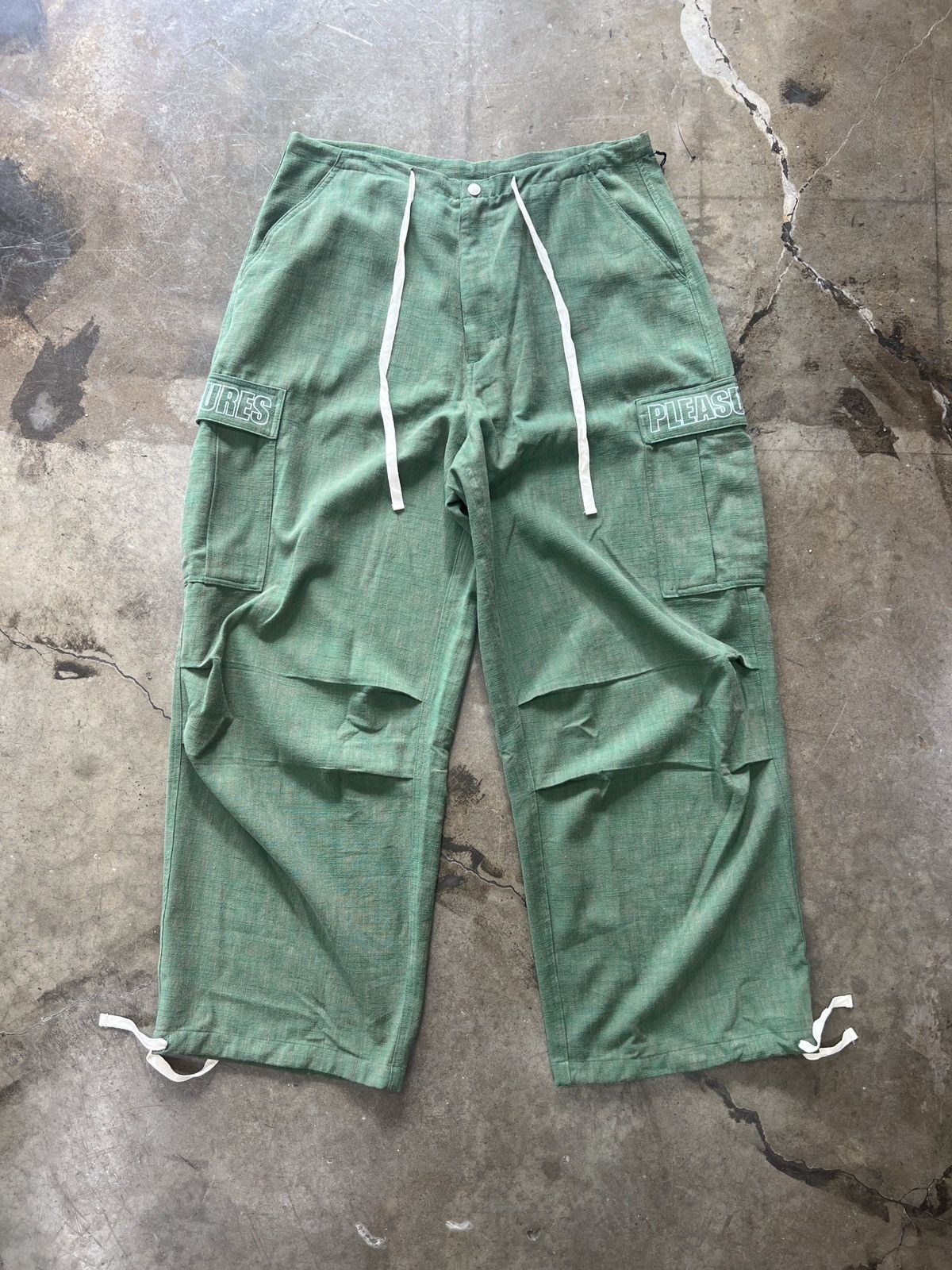 Pleasures Pleasures Visitor Wide Cargo Green Large Size US 34 / EU 50 - 2 Thumbnail