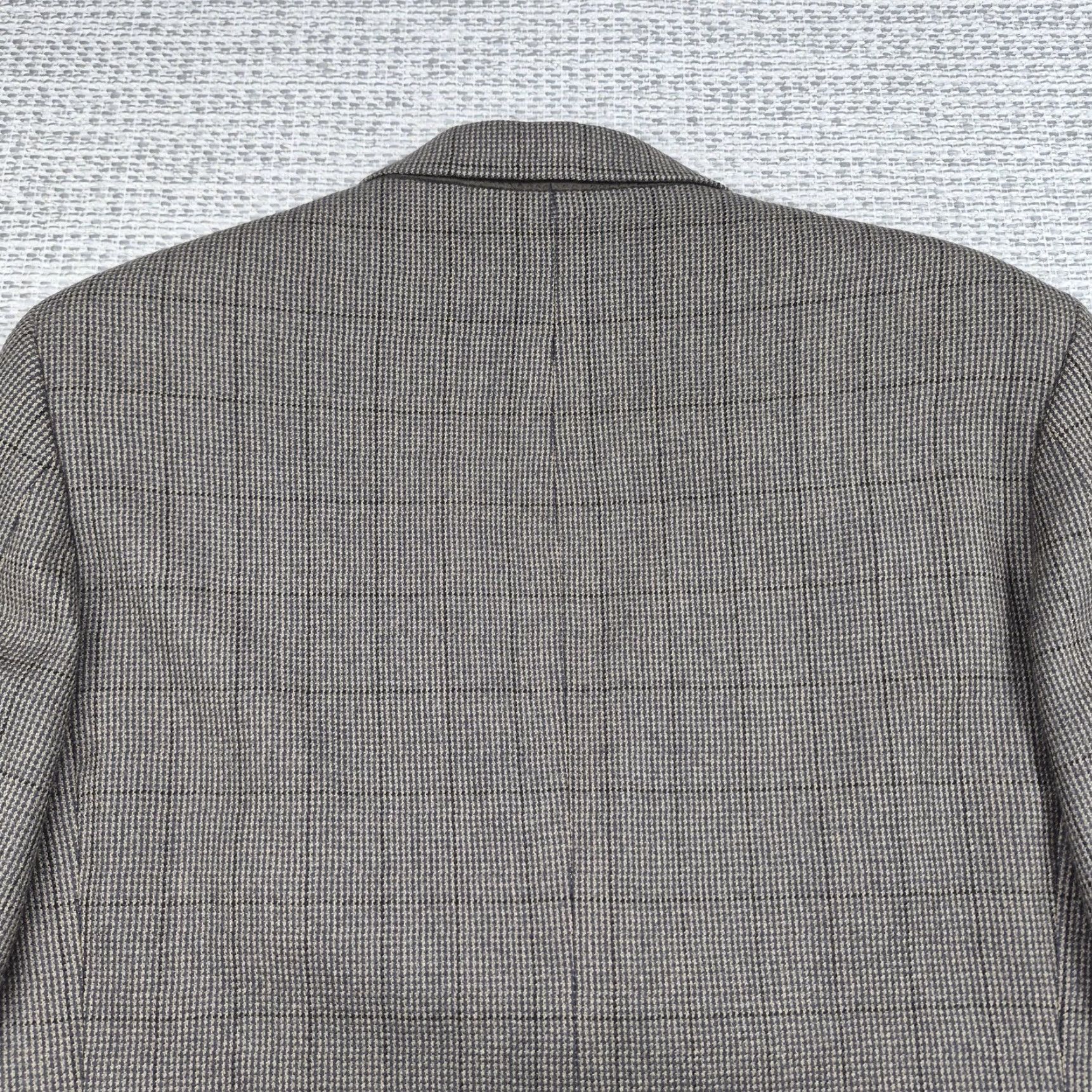 Oscar De La Renta Oscar de la Renta Blazer Mens 38R Wool Cashmere Check Tweed Sport Coat Size 38R - 3 Thumbnail