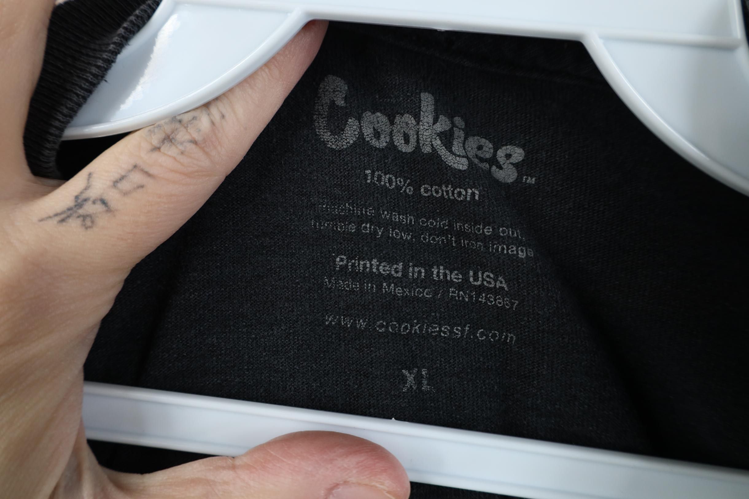 Vintage Vintage Cookies Skateboards Skateboarding T-Shirt Black Size US XL / EU 56 / 4 - 7 Thumbnail