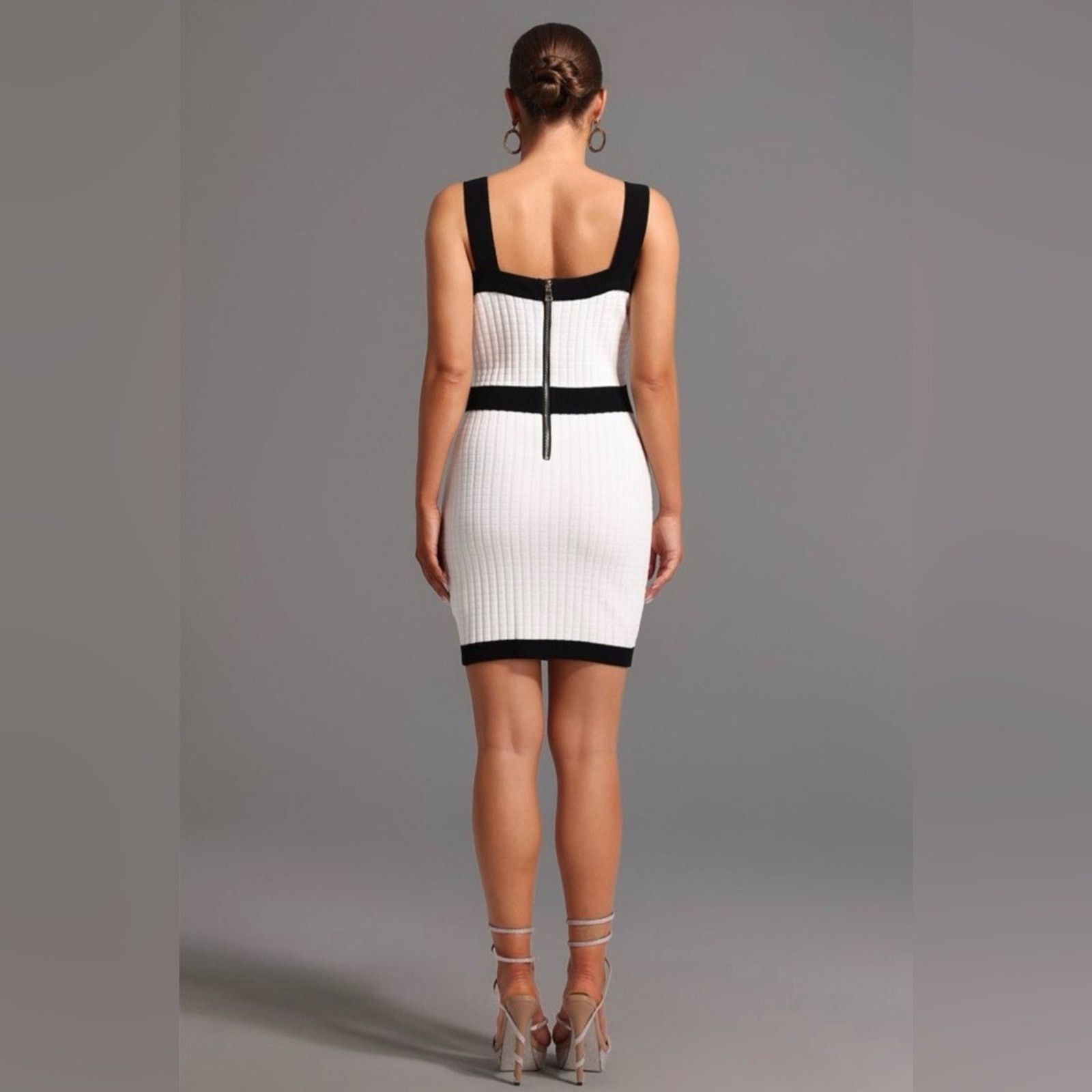 Other Classy Black and White Bodycon Dress size M Size M / US 6-8 / IT 42-44 - 4 Thumbnail