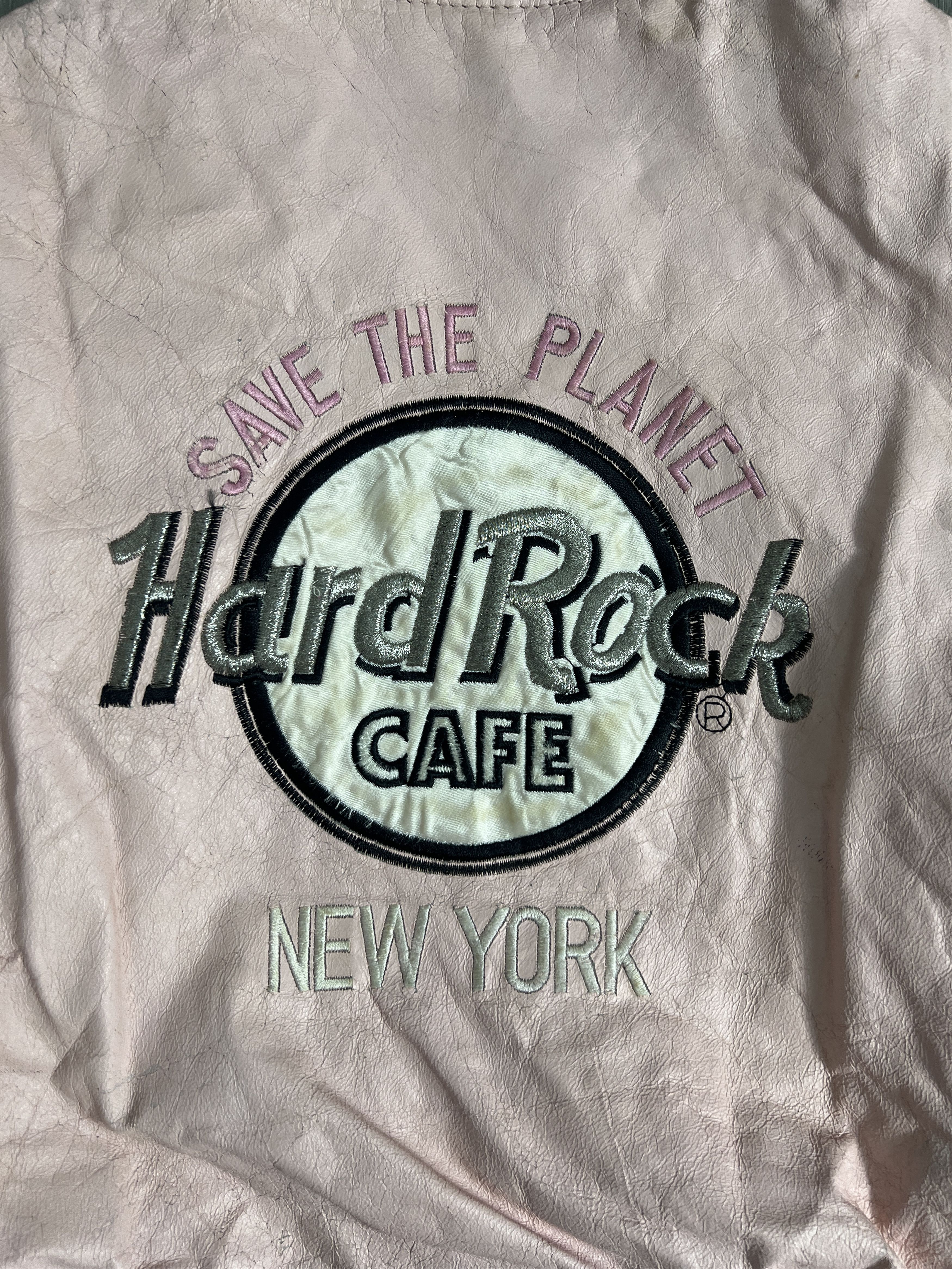 Hard Rock Cafe Vtg Hard Rock Cafe New York Leather Jacket (S) JK687 Size US S / EU 44-46 / 1 - 2 Thumbnail