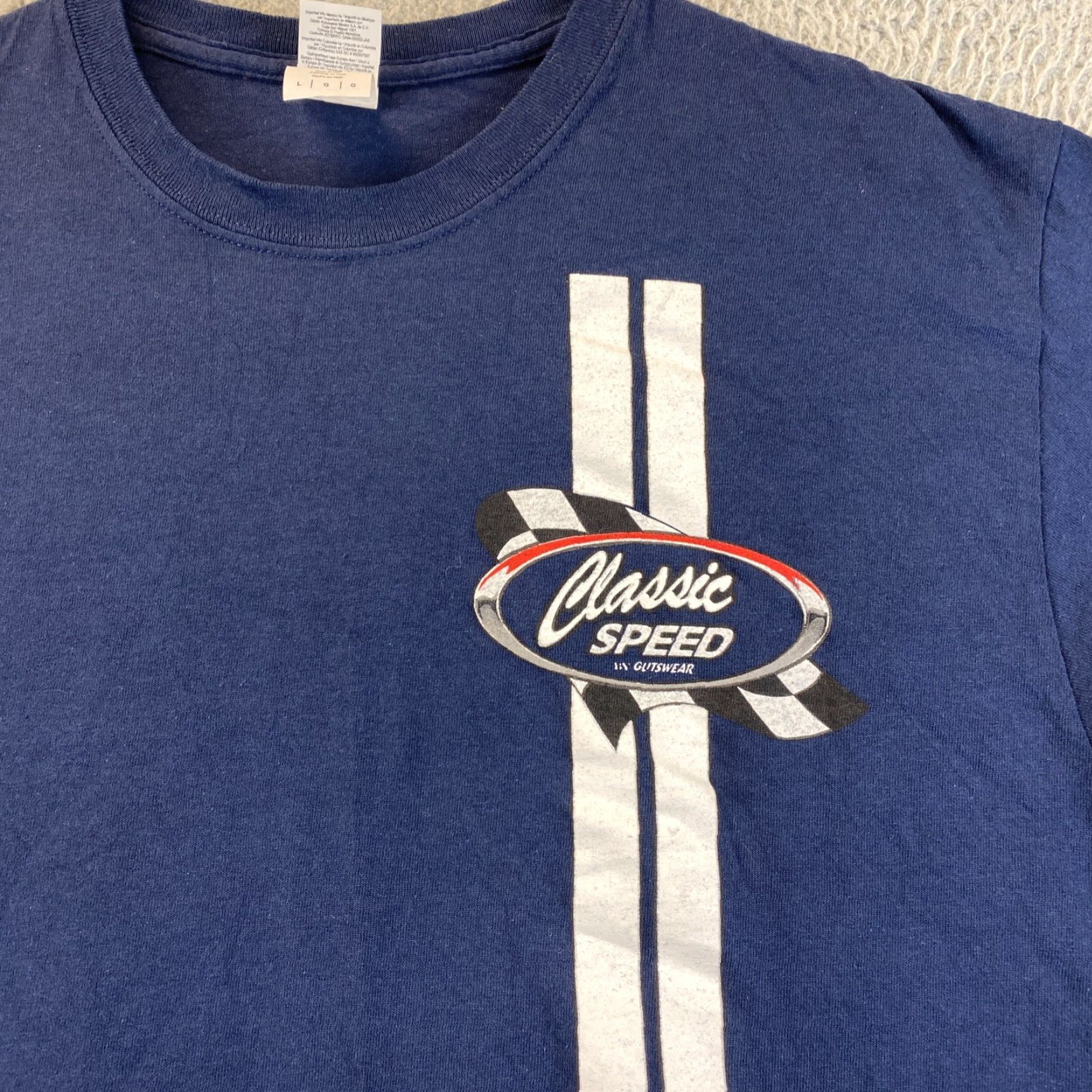 Gildan Gildan Men's Heavy Cotton T-Shirt Navy Blue Racing 81-59 - Regular L - Unisex Adults - Short Sleeve - Basic Tee Size US L / EU 52-54 / 3 - 2 Thumbnail