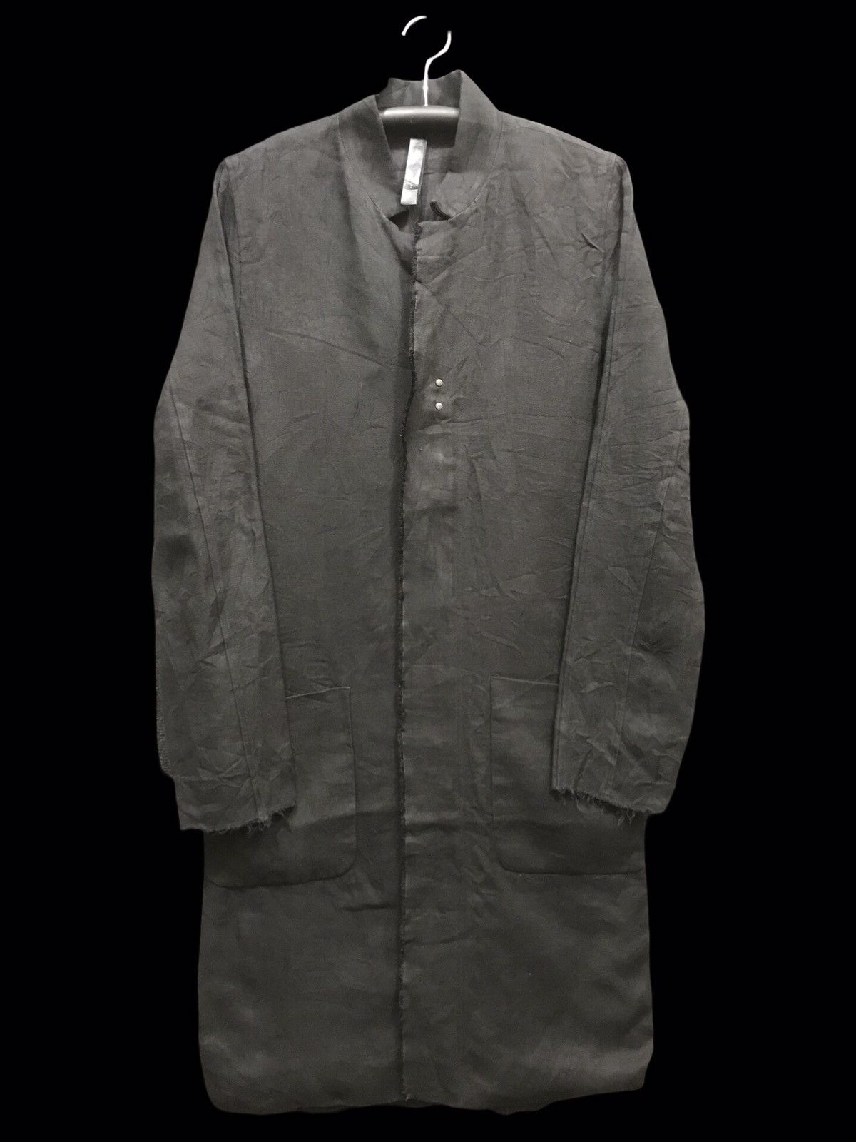 wjk 💥MINIMALIST STYLE💥wjk Japan Designer Linen Long Coat Size US L / EU 52-54 / 3 - 1 Thumbnail