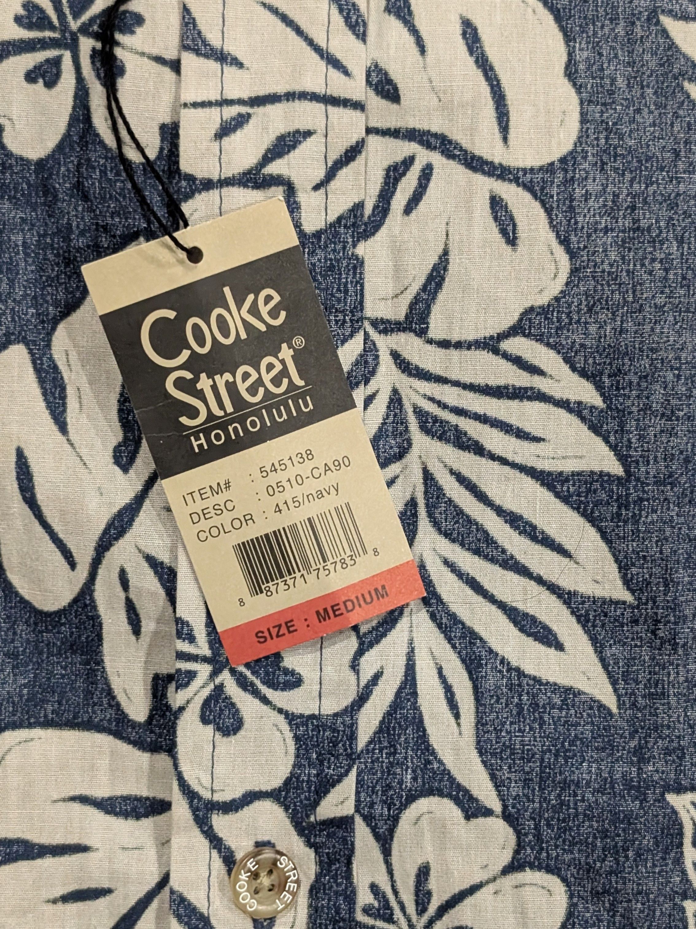 Vintage Vintage Cooke Street blue floral Hawaiian shirt - SIZE M Size US M / EU 48-50 / 2 - 4 Thumbnail