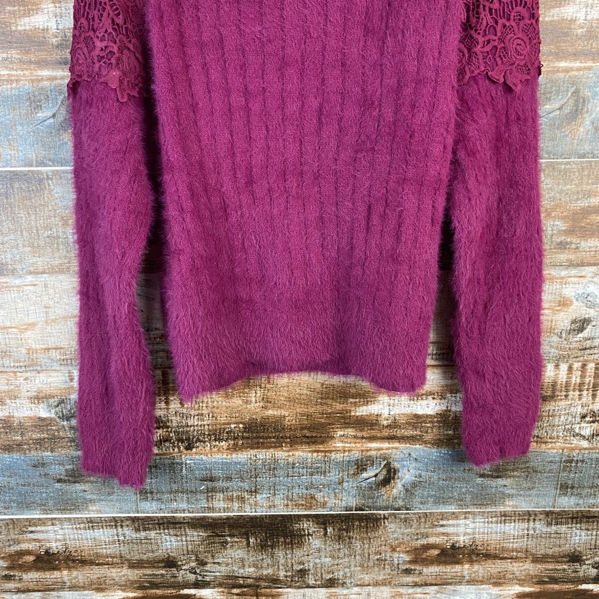 Japanese Brand DL A.G Plus Purple fur shaggy Knitwear #C1065 Size S / US 4 / IT 40 - 15 Thumbnail