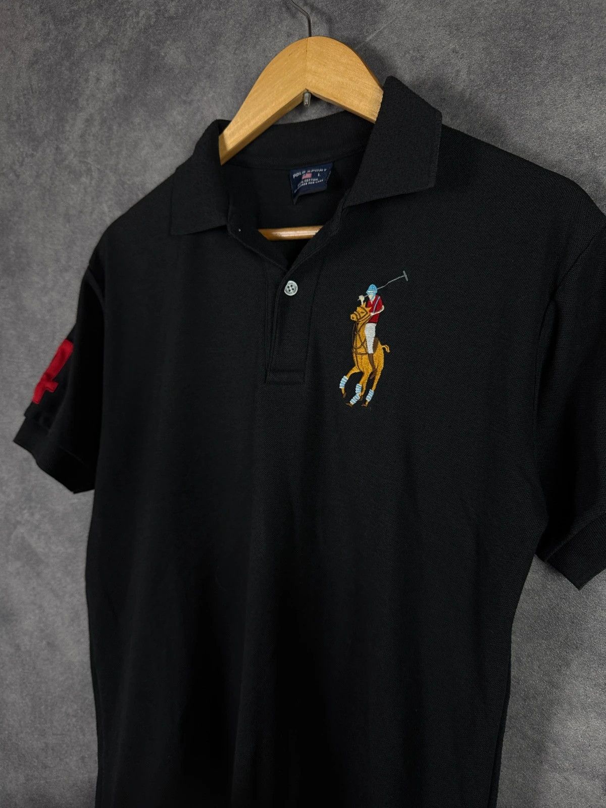 Polo Ralph Lauren Polo Ralph Lauren Sport T-Shirt Black Pony Logo Size US L / EU 52-54 / 3 - 2 Thumbnail