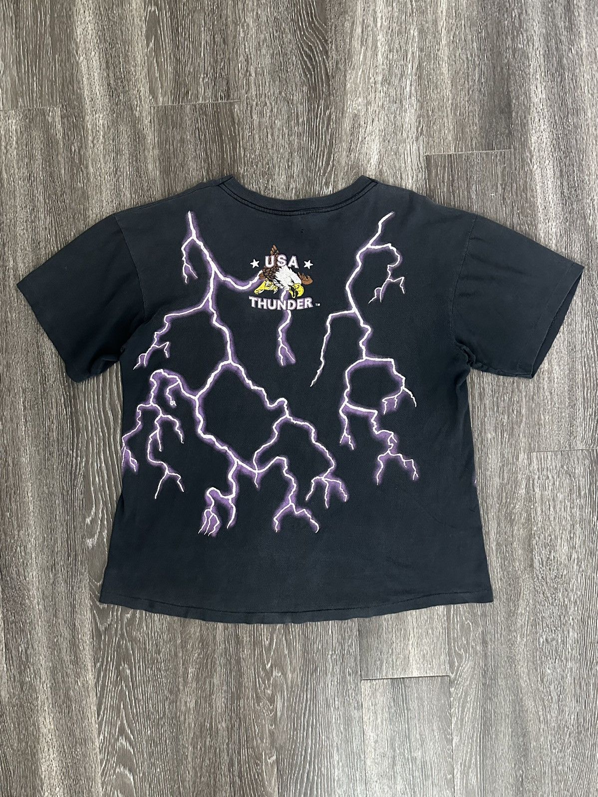 USA Thunder Wizard Thrashed Sunrise Sportswear Tee