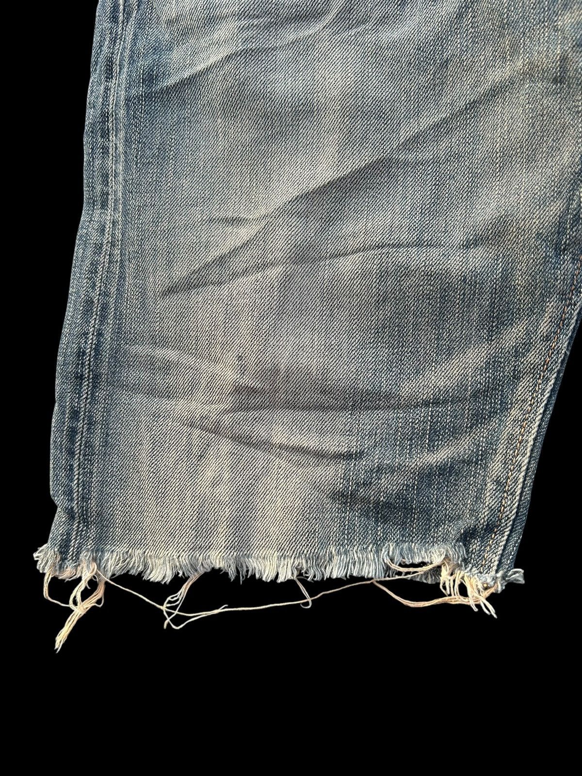 Japanese Brand × Kapital × Vintage Rusty Edwin Selvedge Distressed Short Denim jeans Size US 31 - 6 Thumbnail
