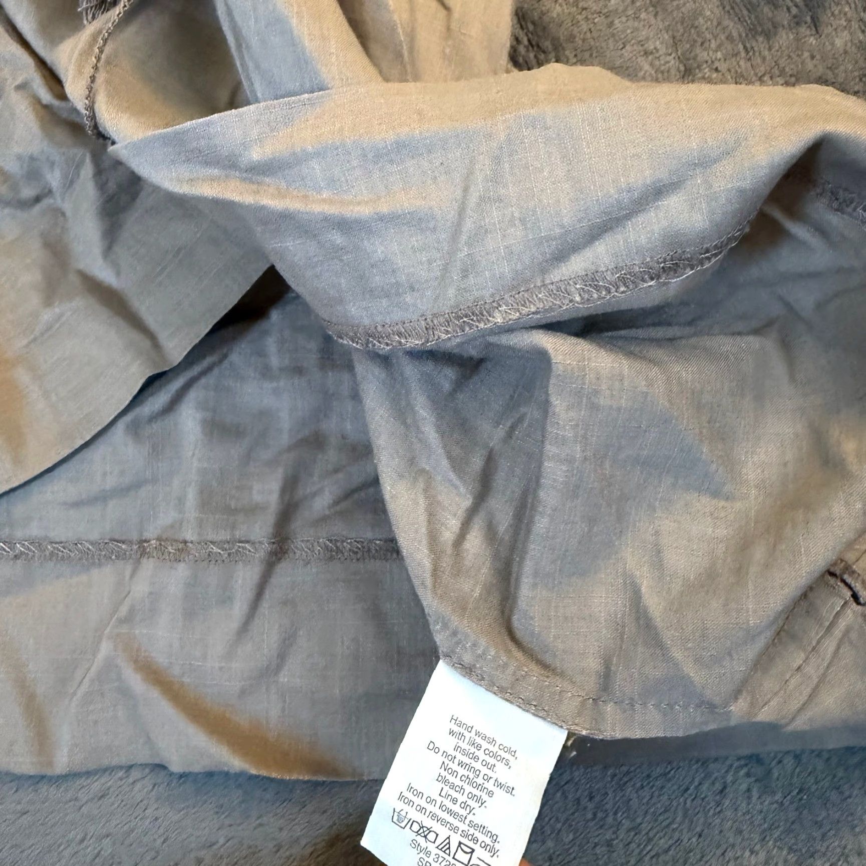 J.Crew J. Crew Tunic Top Embellished Neck Tassel Drawstring 3/4 Sleeve Womens Medium Beige Blouse Beach Casual Tie Women's Top Size M / US 6-8 / IT 42-44 - 6 Thumbnail