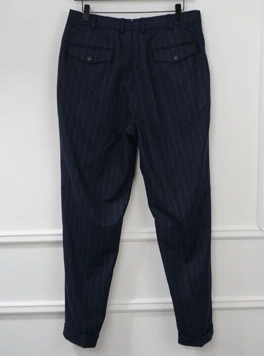 Suitsupply Men Suitsupply Blake Flat Front Trousers Flannel Wool US36 Size 36R - 2 Thumbnail