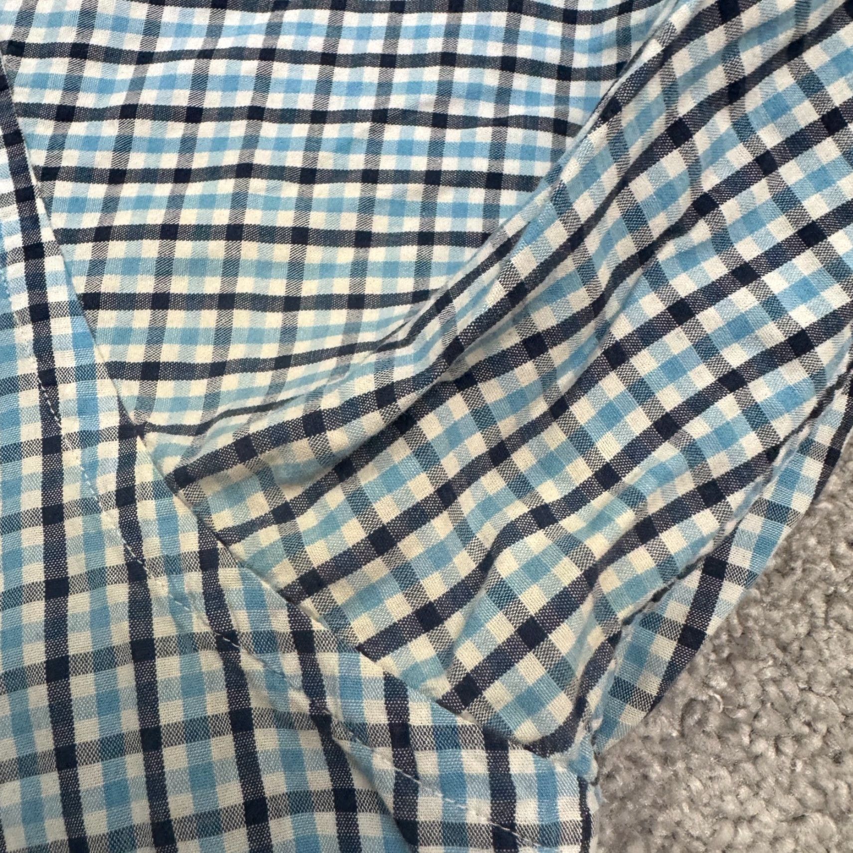 Brooks Brothers Brooks Brothers Blue Plaid Button-Up Long Sleeve Sport Shirt Men's Large Regular Cotton Size US L / EU 52-54 / 3 - 6 Thumbnail