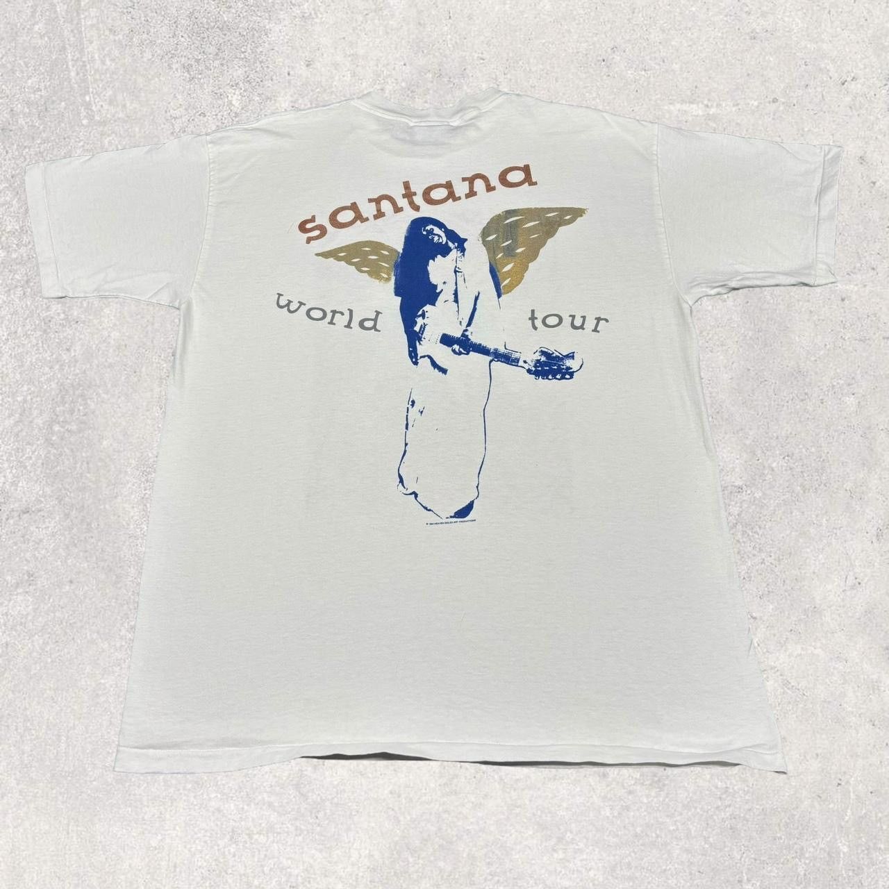 Band Tees × Vintage Vintage Santana Shirt Size US XL / EU 56 / 4 - 2 Thumbnail