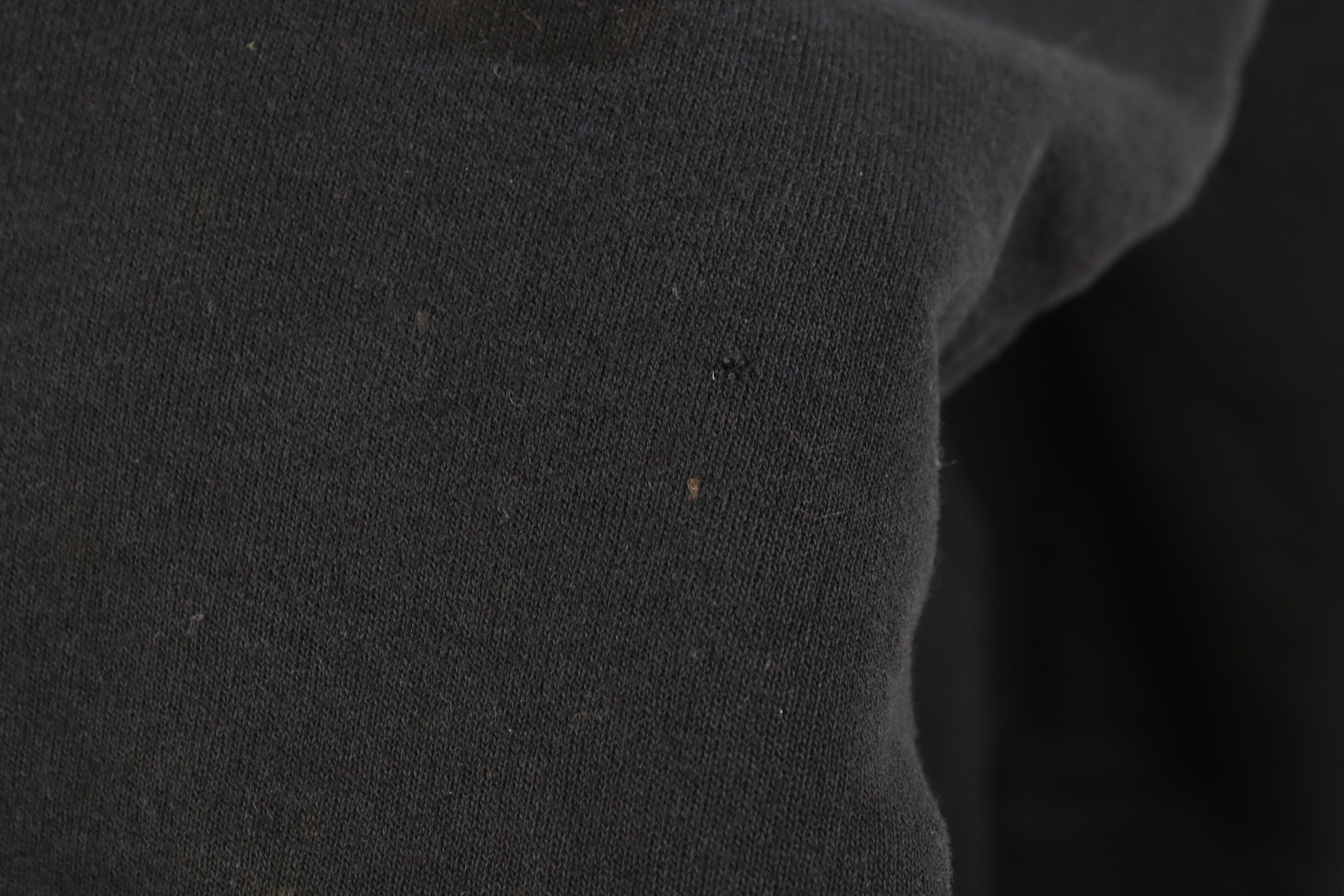 Vintage Vintage 90s Y2K Streetwear Blank Hoodie Sweatshirt Black Size US S / EU 44-46 / 1 - 5 Thumbnail