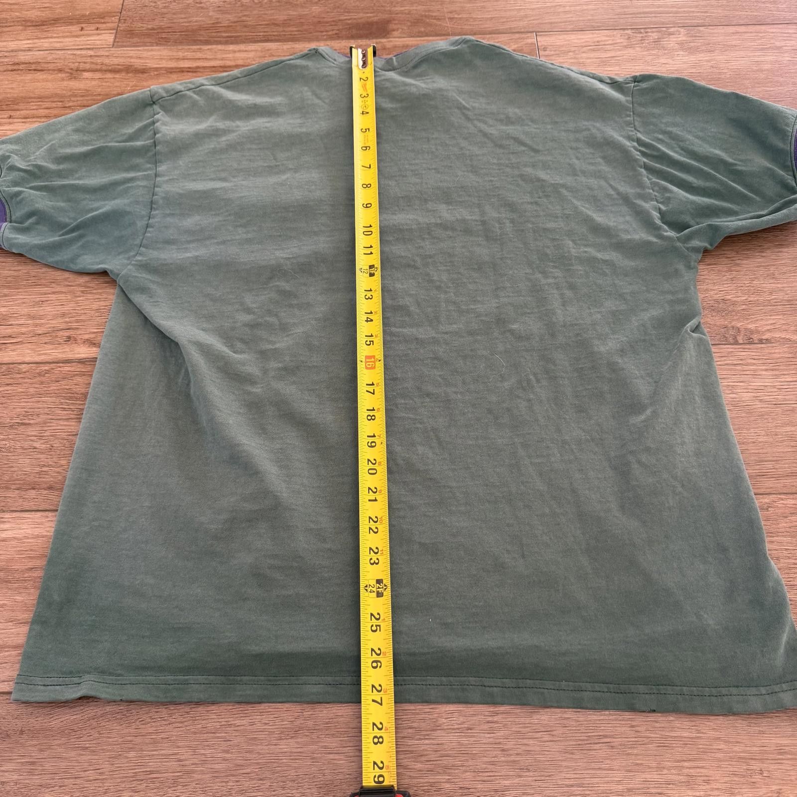 Basic Editions Vintage 90s Sun Faded Distressed Ringer Pocket Shirt Grunge Size US L / EU 52-54 / 3 - 8 Thumbnail