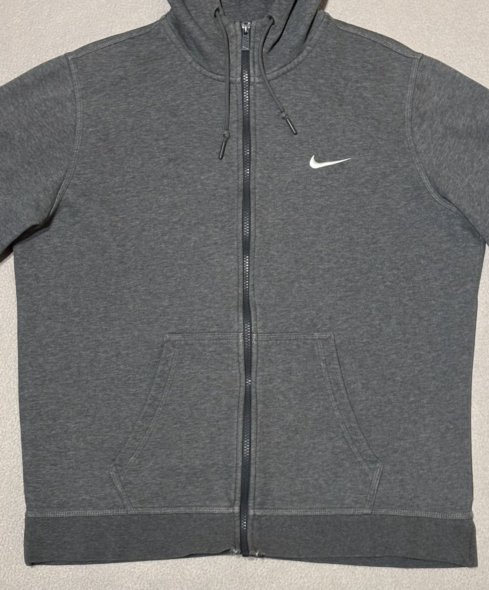 Nike Nike Club Swoosh Zip Hoodie Gray Dark Large Size US L / EU 52-54 / 3 - 6 Thumbnail