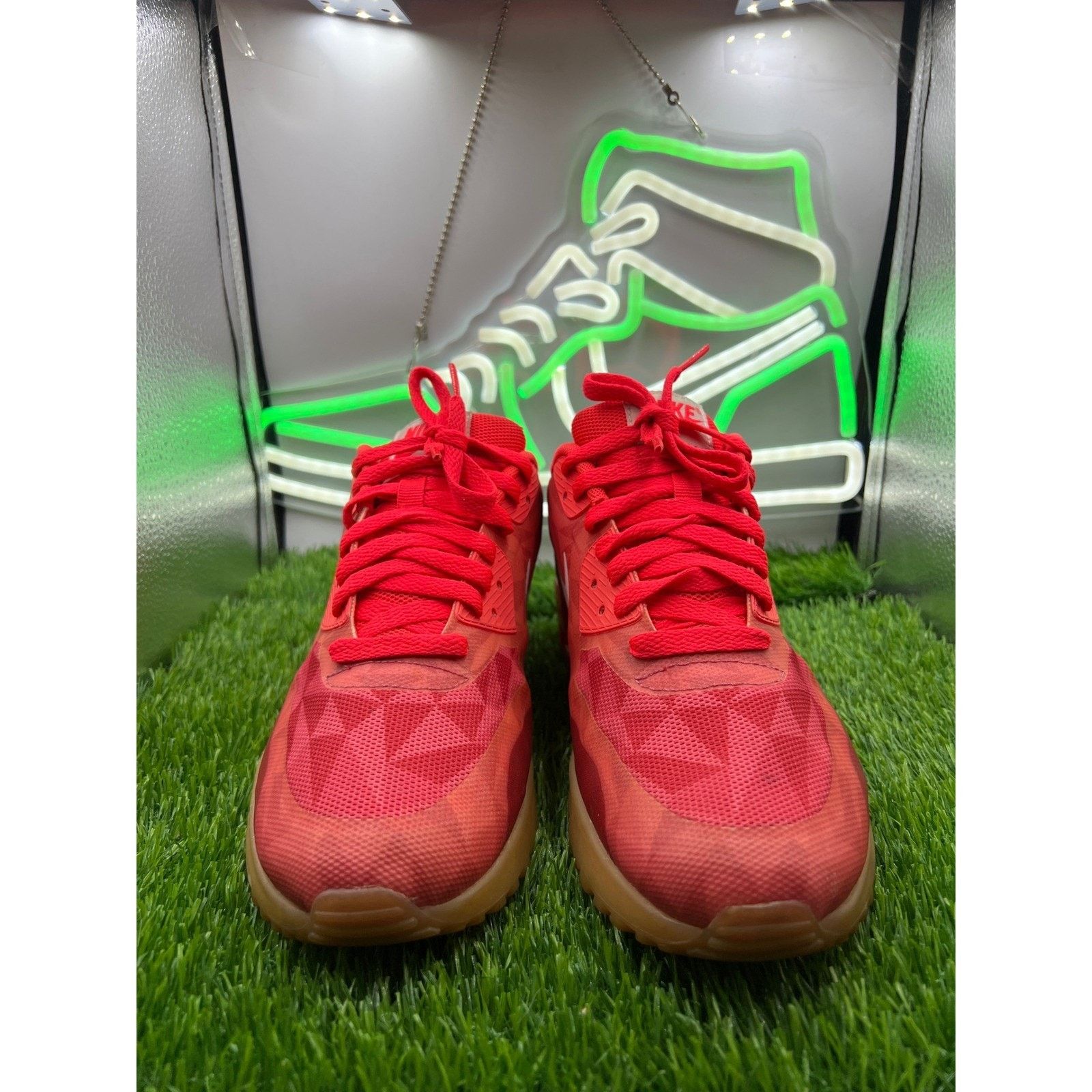 Nike Nike Air Max 90 Ice Crimson Red Jacquard Knit Men's 8 Size US 8 / EU 41 - 2 Thumbnail
