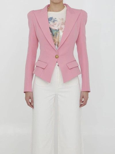 Balmain o1w1db10624 Jacket in Purple Size XS / US 0-2 / IT 36-38 - 2 Thumbnail