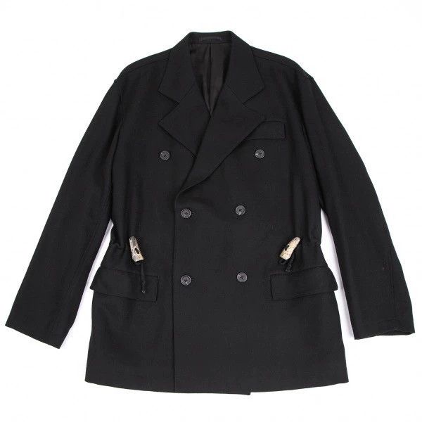 Y's for Men Y's For Men 1996ss Horn Button Wool Coat Size US M / EU 48-50 / 2 - 1 Thumbnail
