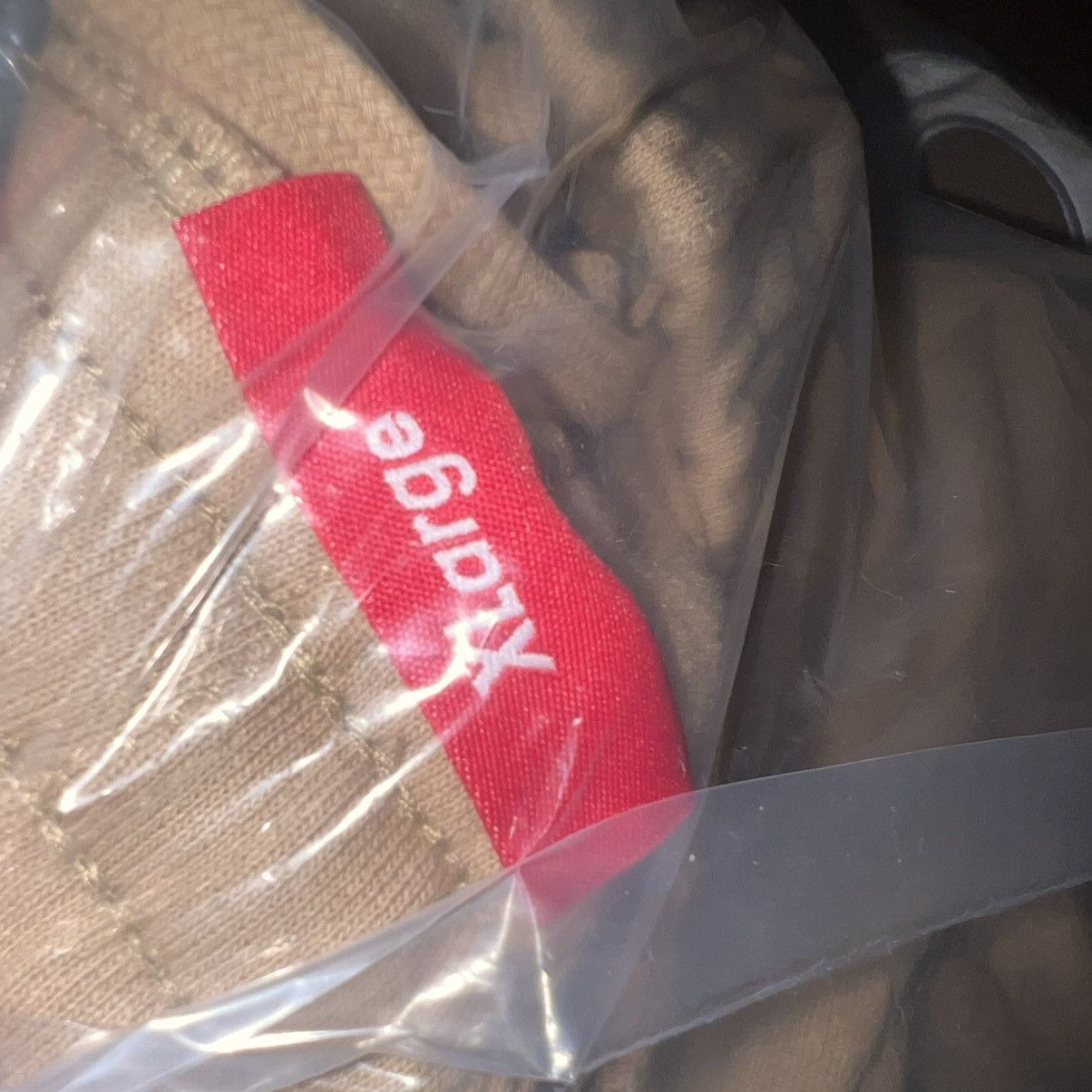 Supreme Supreme Satin Applique Sweatpant Light Tan FW25 Size: XL Size US 36 / EU 52 - 5 Thumbnail