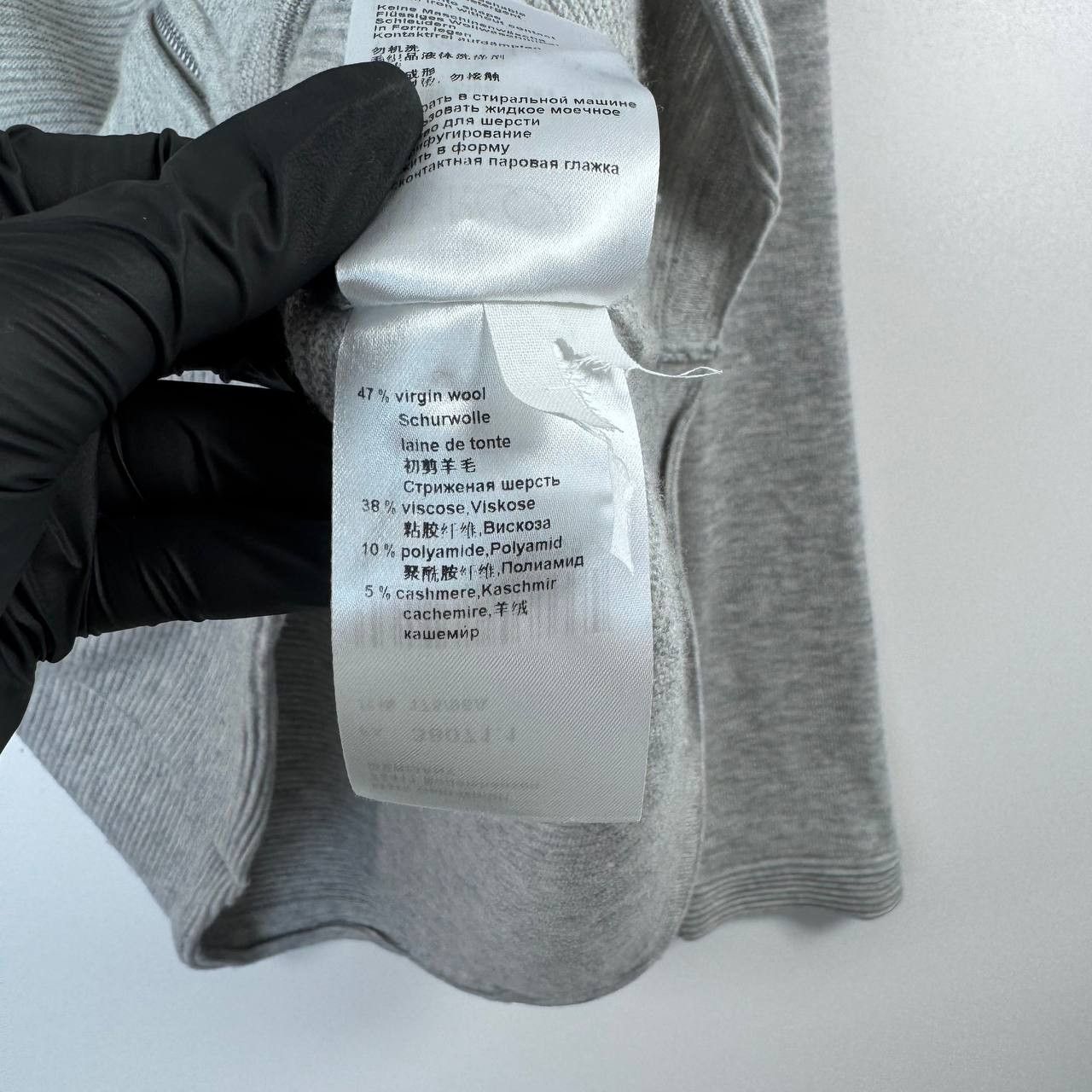 Other Marc Cain Womens Zip Hoodie Grey Wool Cashmere Blend Size L Size L / US 10 / IT 46 - 6 Thumbnail