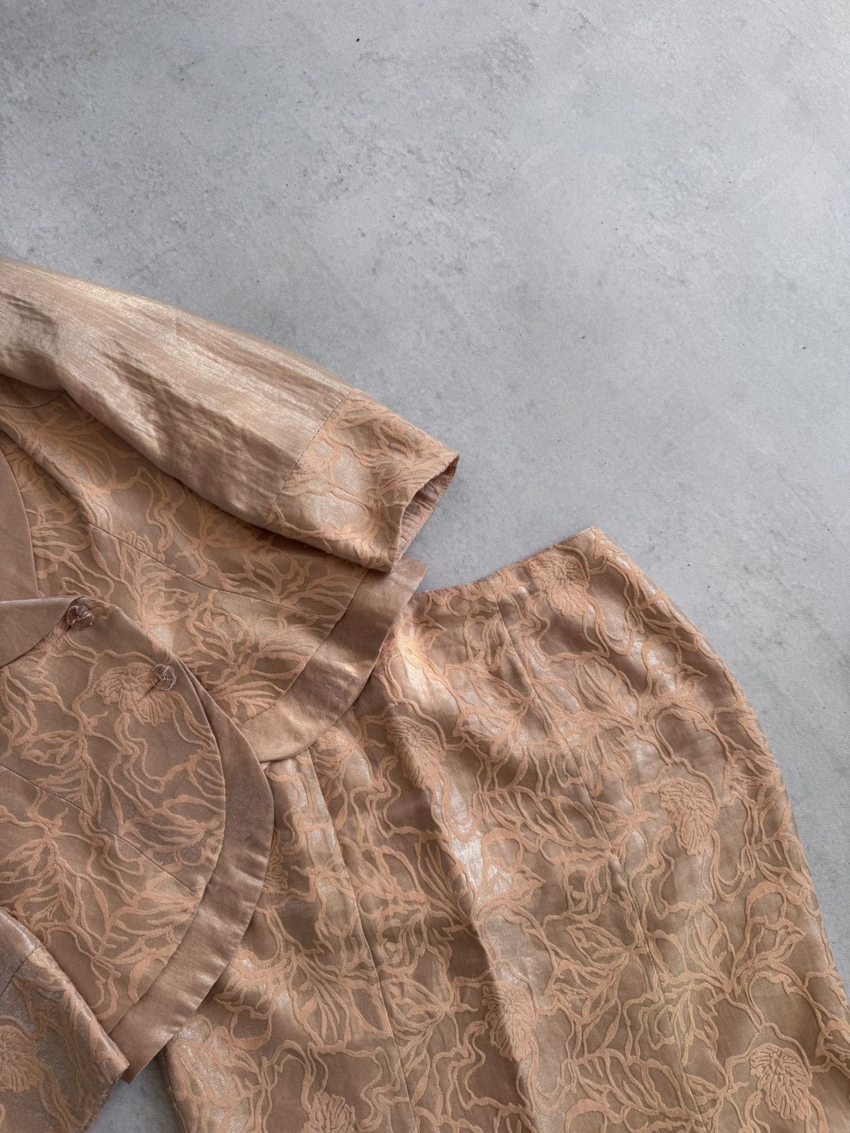 Other Sonia K. Paris Jacquard Archive Suit Skirt Set Women’s Wear Size M / US 6-8 / IT 42-44 - 4 Thumbnail
