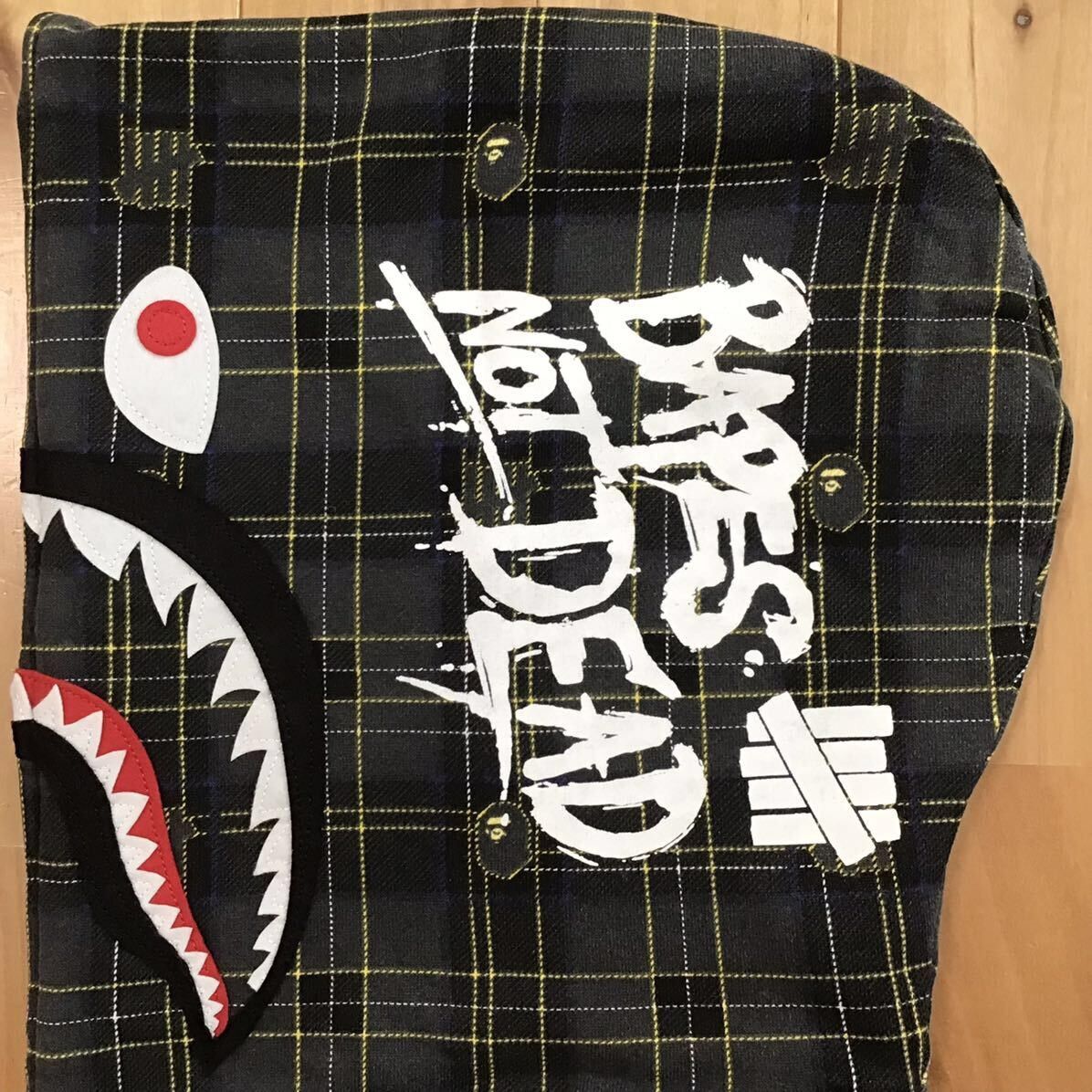 Bape × Undefeated BAPE × Undefeated Check shark full zip hoodie a bathing ape Size US L / EU 52-54 / 3 - 6 Thumbnail