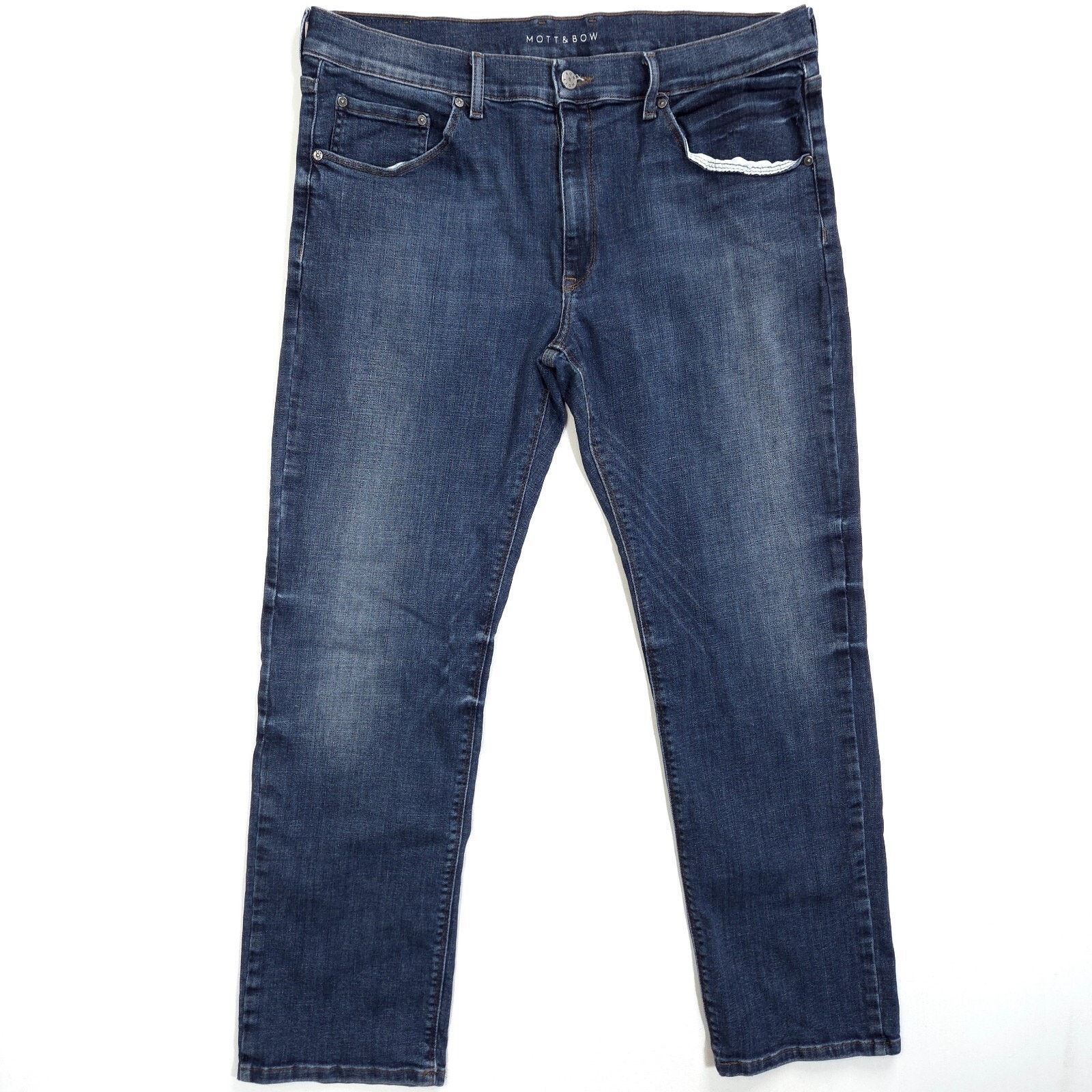 Mott & Bow Mott and Bow Slim Jeans Mens 38x30 Denim Stretch Dark Wash Size US 38 / EU 54 - 1 Thumbnail