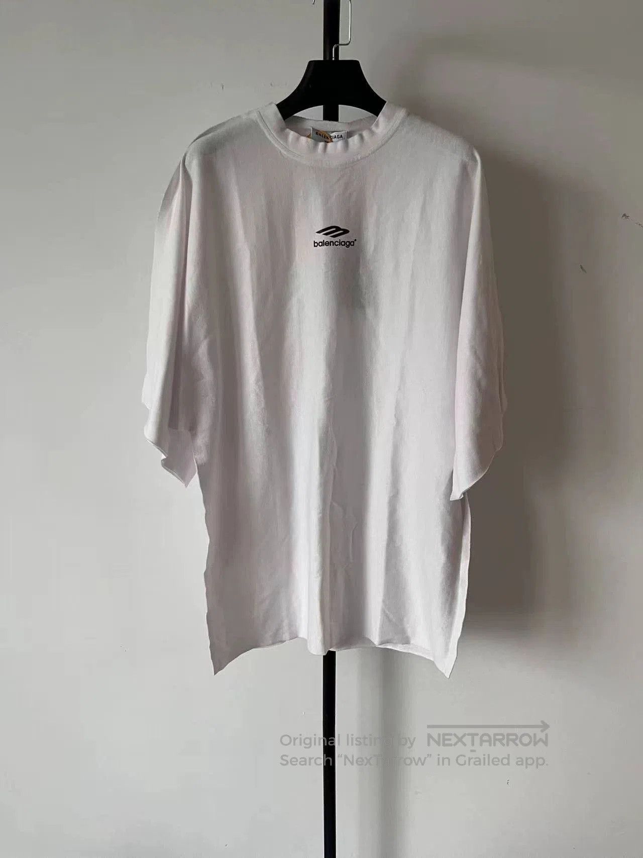 Balenciaga Balenciaga Logo Print Loose Crewneck T-Shirt. Size US XXS / EU 40 - 1 Thumbnail