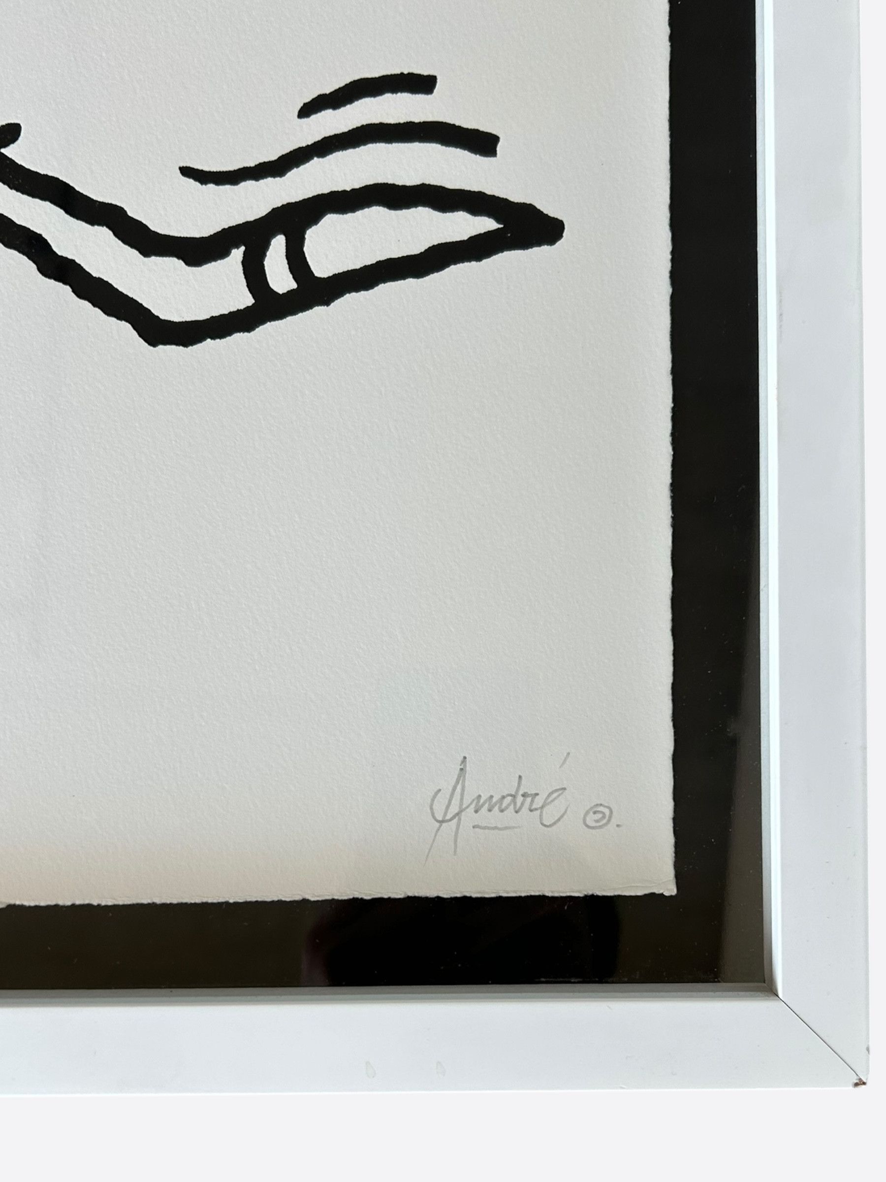 Other Art Andre Saraiva Black "Mr A" Painting Size ONE SIZE - 3 Thumbnail
