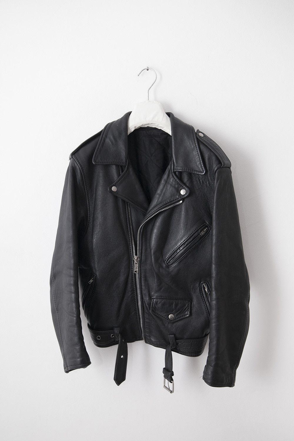 Vintage 1980's black leather perfecto jacket Size US S / EU 44-46 / 1 - 1 Thumbnail