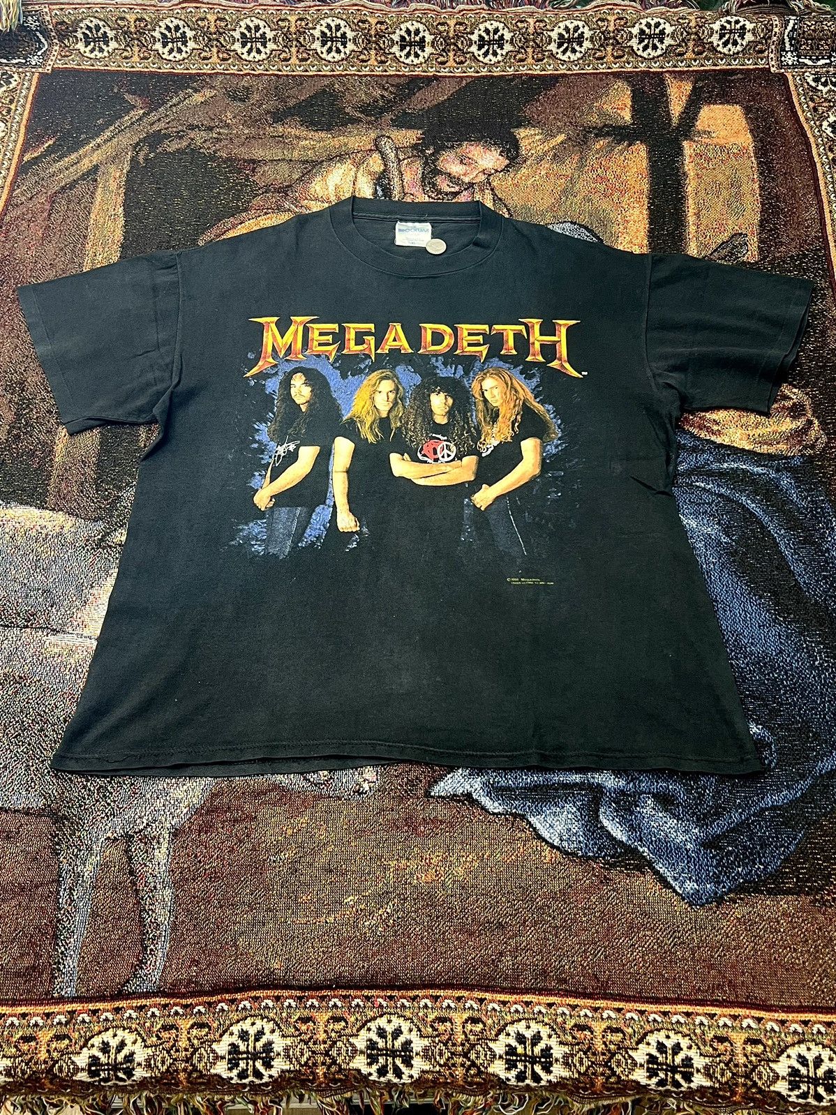 Band Tees Megadeth Anarchy Vintage Tee Size US XL / EU 56 / 4 - 1 Thumbnail