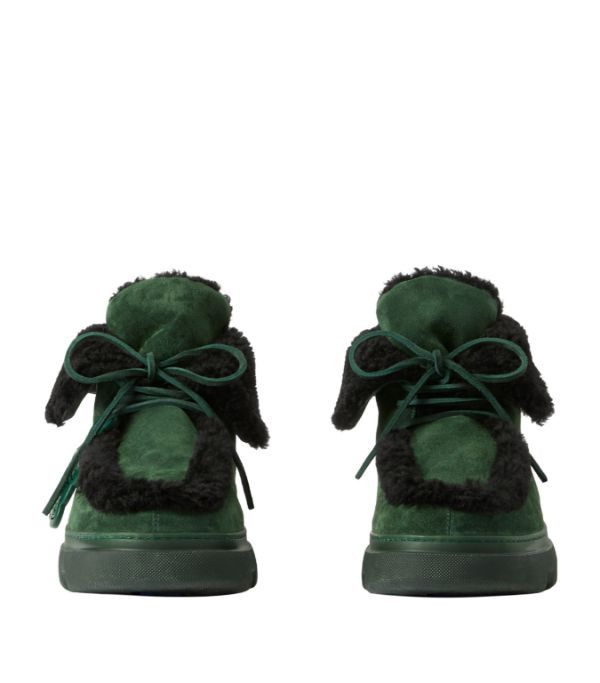 Burberry o1w1db10824 Suede-Shearling Creeper Boots in Green Size US 12 / EU 45 - 5 Thumbnail