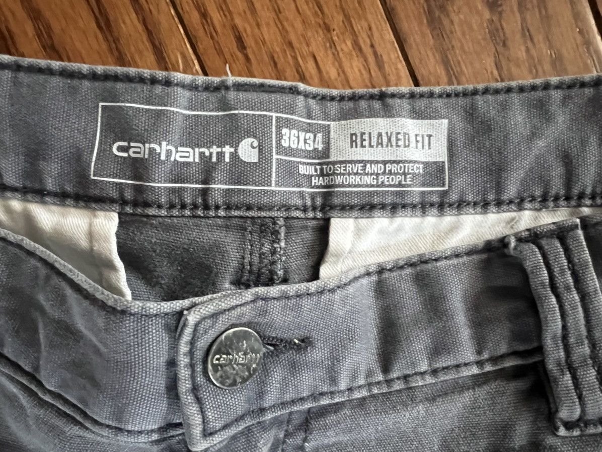 Carhartt Vintage Carhartt Cargo Washed Grey Relaxed Fit 36x34 Size US 36 / EU 52 - 4 Thumbnail