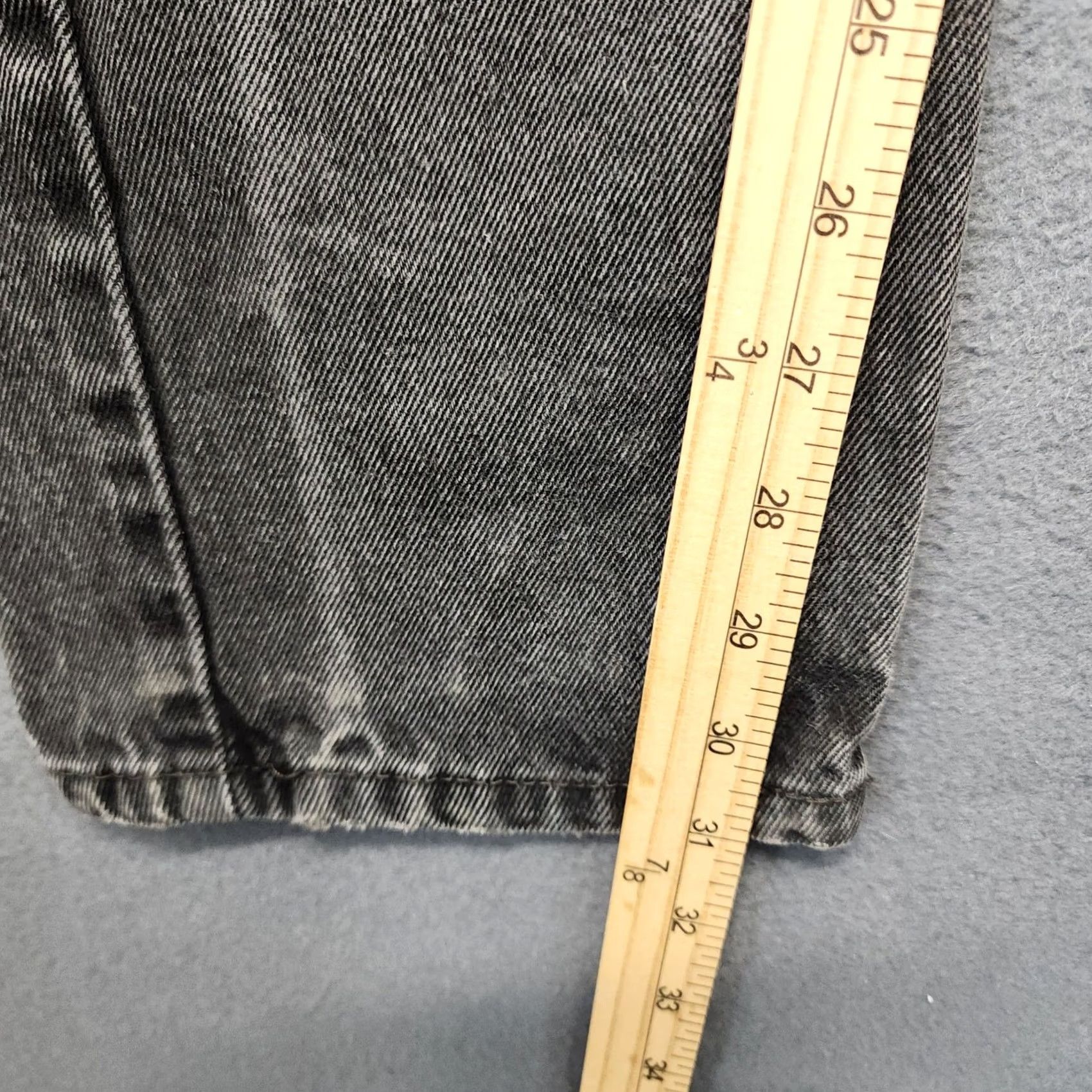 Levi's Levis 505 Men Jeans Black Regular Fit Straight Leg DISTRESSED 28x31 Size US 28 / EU 44 - 6 Thumbnail