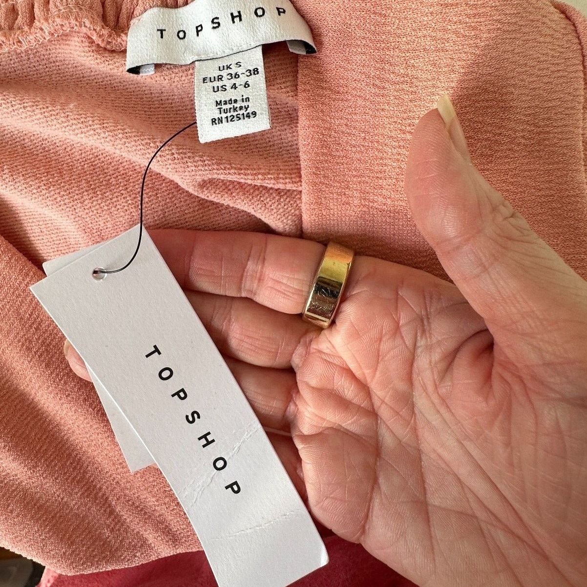 Topshop NWT Topshop Peachy Gather Maxi Skirt O-Ring Slit Front 4 / 6 Size 27" / US 4 / IT 40 - 7 Thumbnail