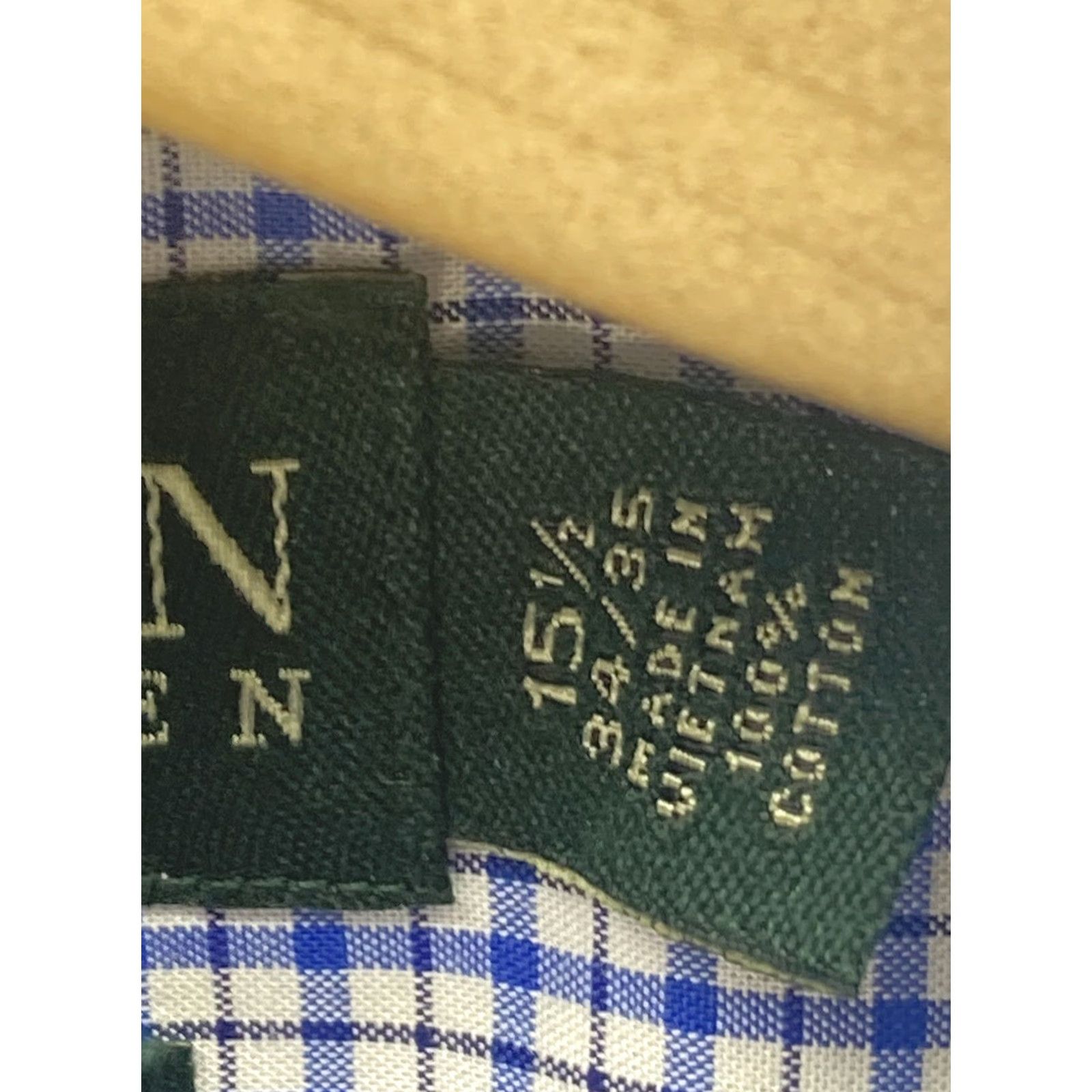 Ralph Lauren Ralph Lauren Dress Shirt Men Long Sleeve Non Iron Blue Check 15.5/35 M Size 40R - 5 Thumbnail