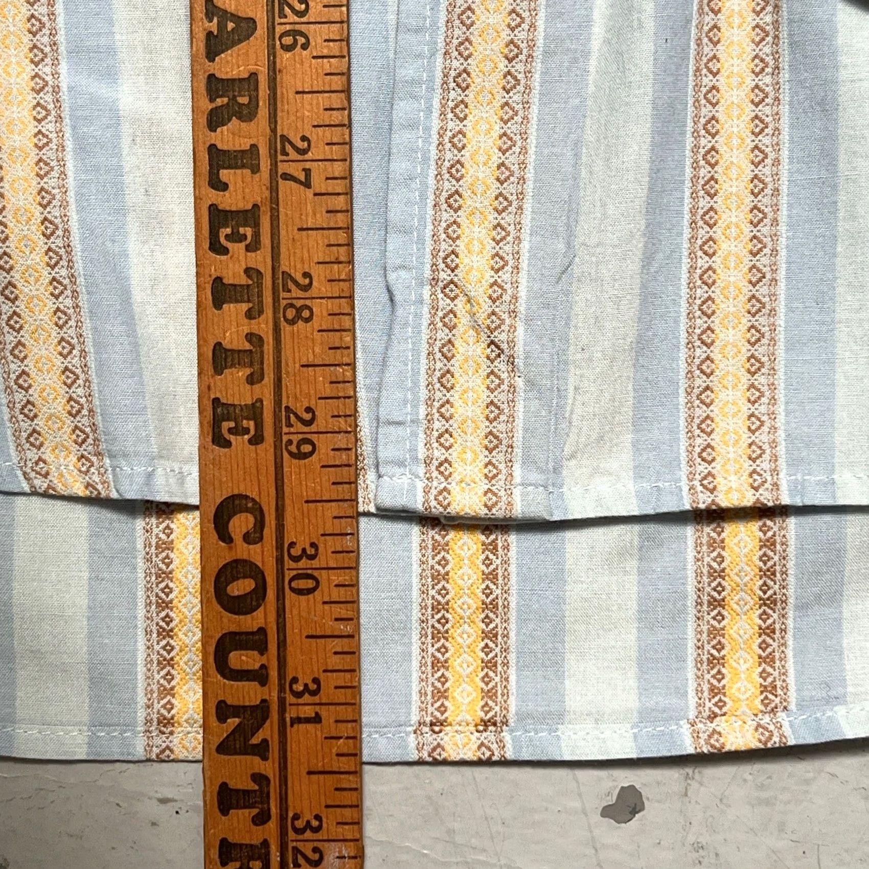 Vintage Vintage 1990s Stussy Stripe Abstract Pattern Button Shirt Surf Skate Made USA XL Size US XL / EU 56 / 4 - 5 Thumbnail