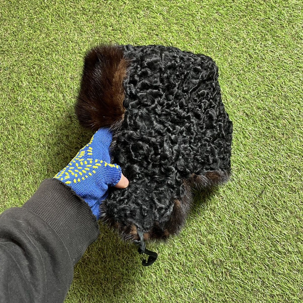 Textured Black Karakul Fur Hat – Archive Winter Statement