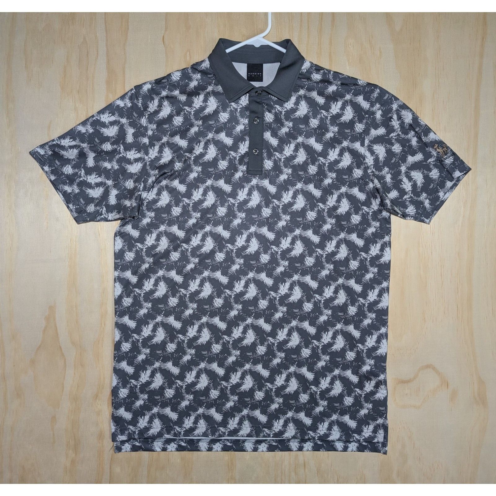 Other Dunning Men's Medium Polo Shirt Grey Print Camelback Golf Size US M / EU 48-50 / 2 - 1 Thumbnail