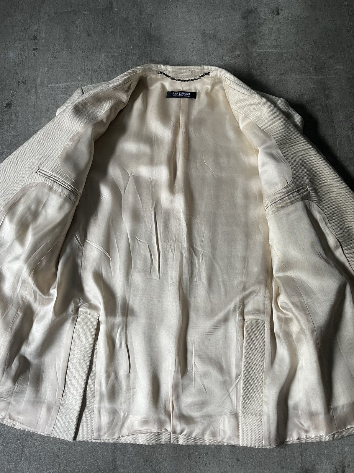 Raf Simons Raf Simons A/W 03-04 Beige blazer Size US L / EU 52-54 / 3 - 23 Thumbnail