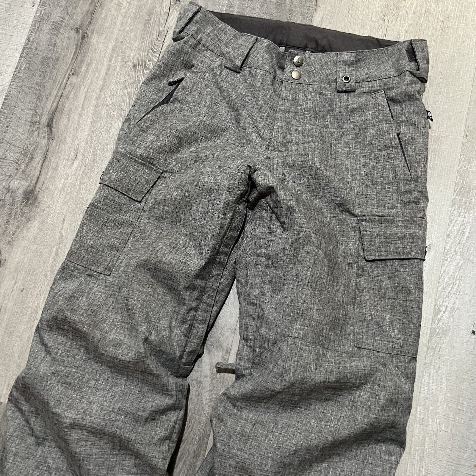 Burton Burton Dryride Pants Grey Baggy Ski Winter Snow Pants Size 29" - 3 Thumbnail