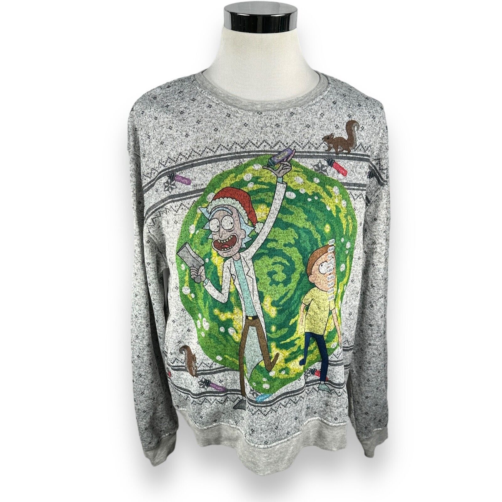 The Unbranded Brand Rick And Morty Sweatshirt Men's 2XL XXL Gray Adult 2018 New Size US XXL / EU 58 / 5 - 1 Thumbnail