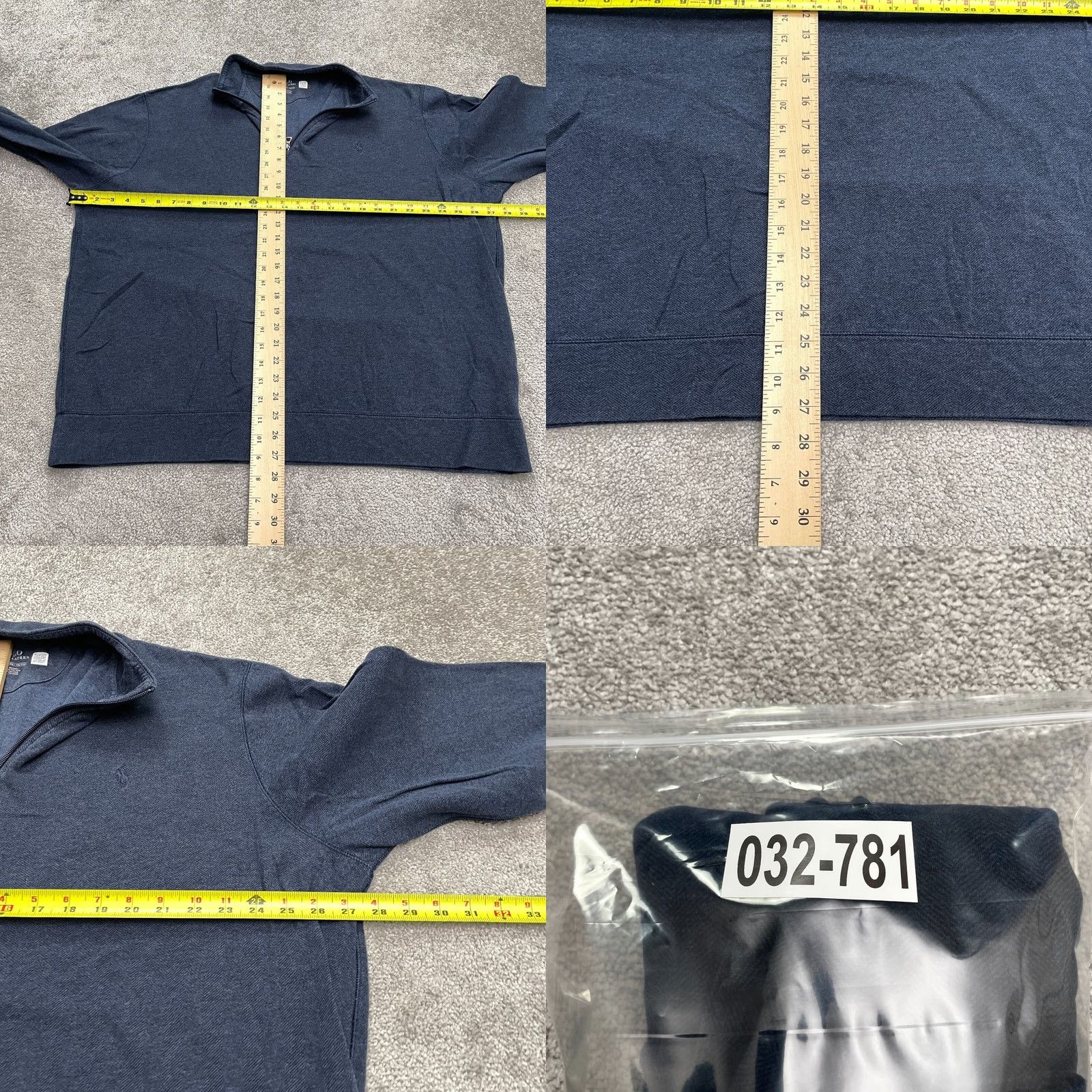 Polo Ralph Lauren Polo Ralph Lauren 1/4 Zip Sweater Mens XXL Blue Mock Neck Cotton Blend Casual Size US XXL / EU 58 / 5 - 8 Thumbnail