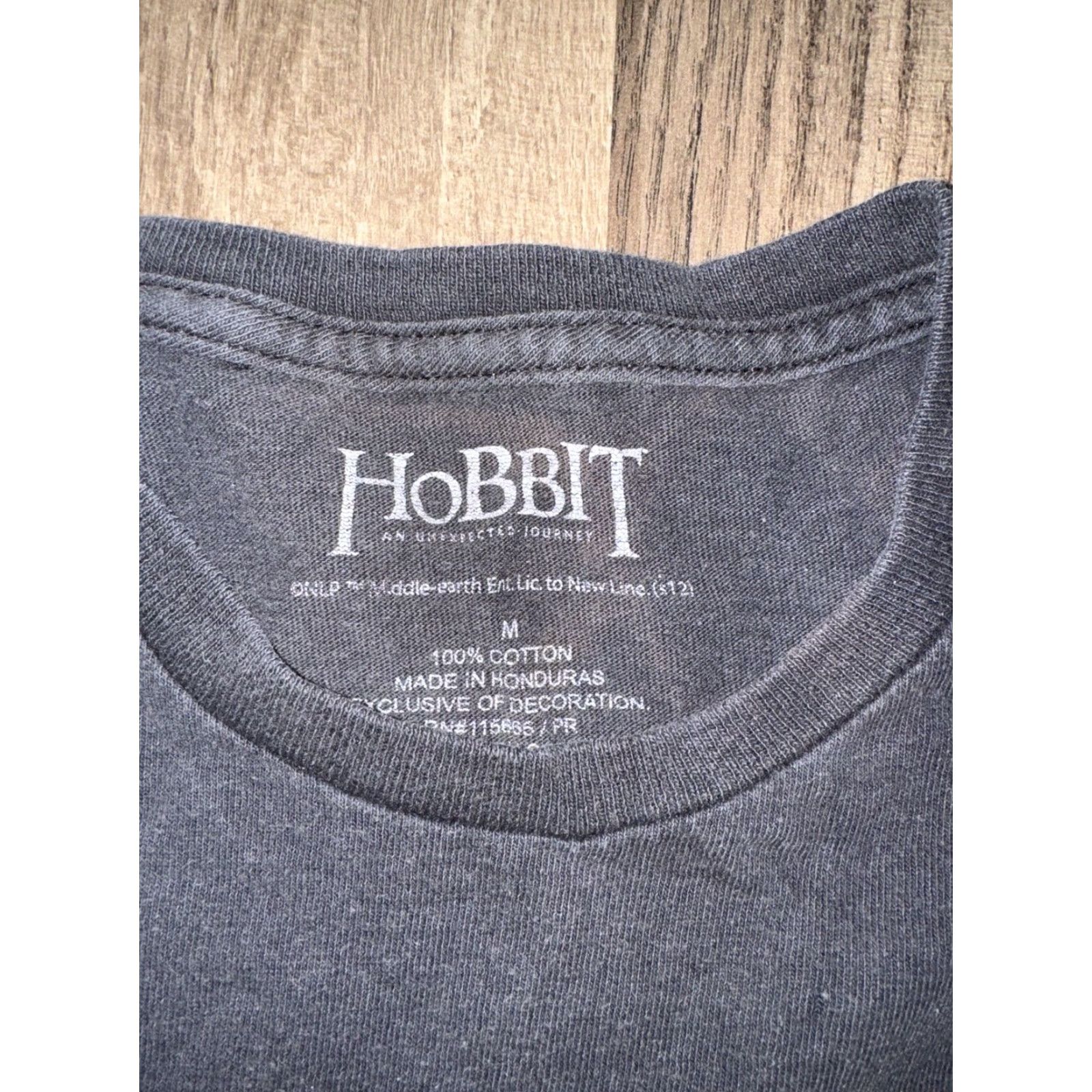 Vintage Hobbit T-Shirt An Unexpected Journey Black Medium Men Size US M / EU 48-50 / 2 - 3 Thumbnail
